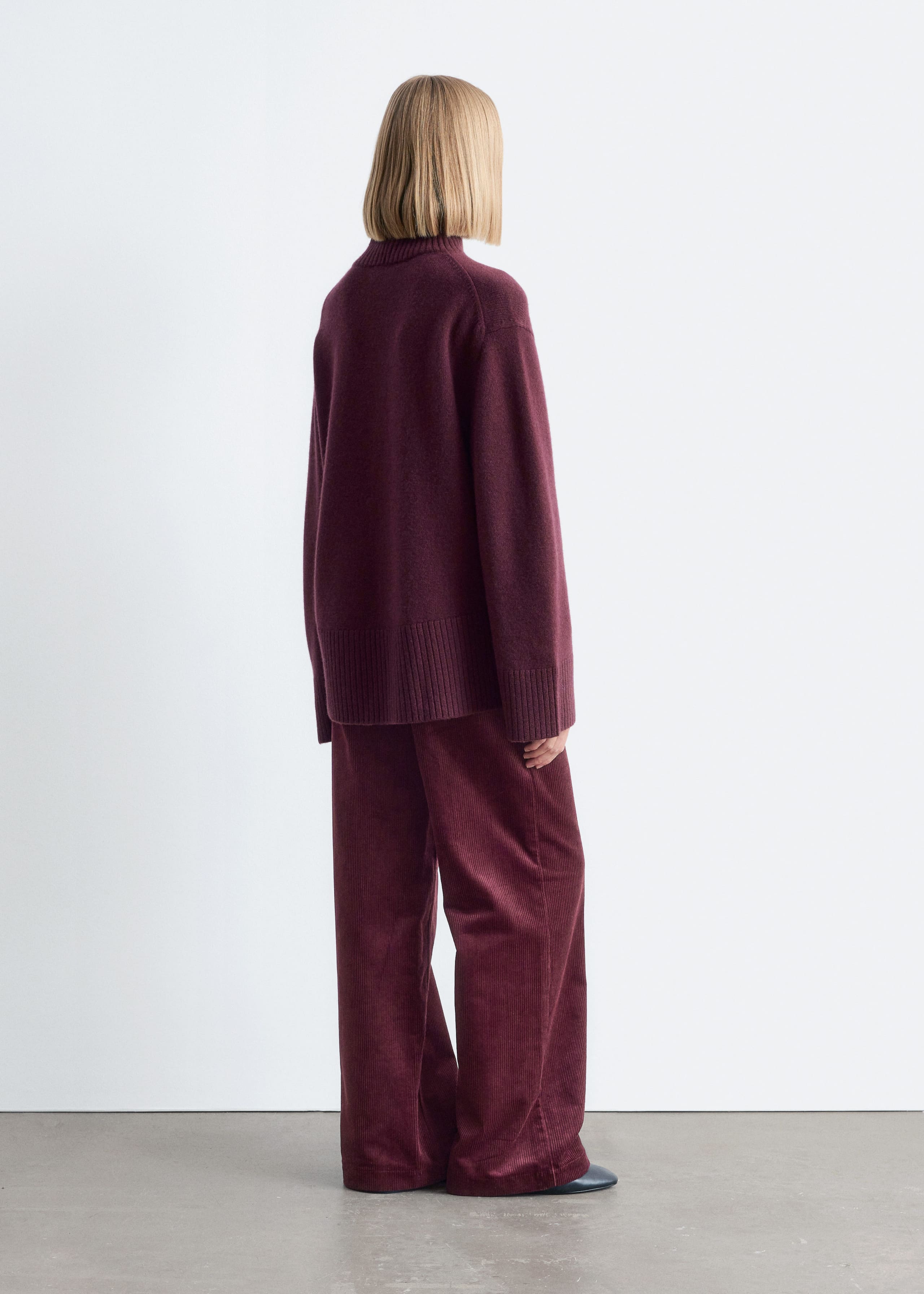 Image of Oversized-Wollpullover mit Rollkragen