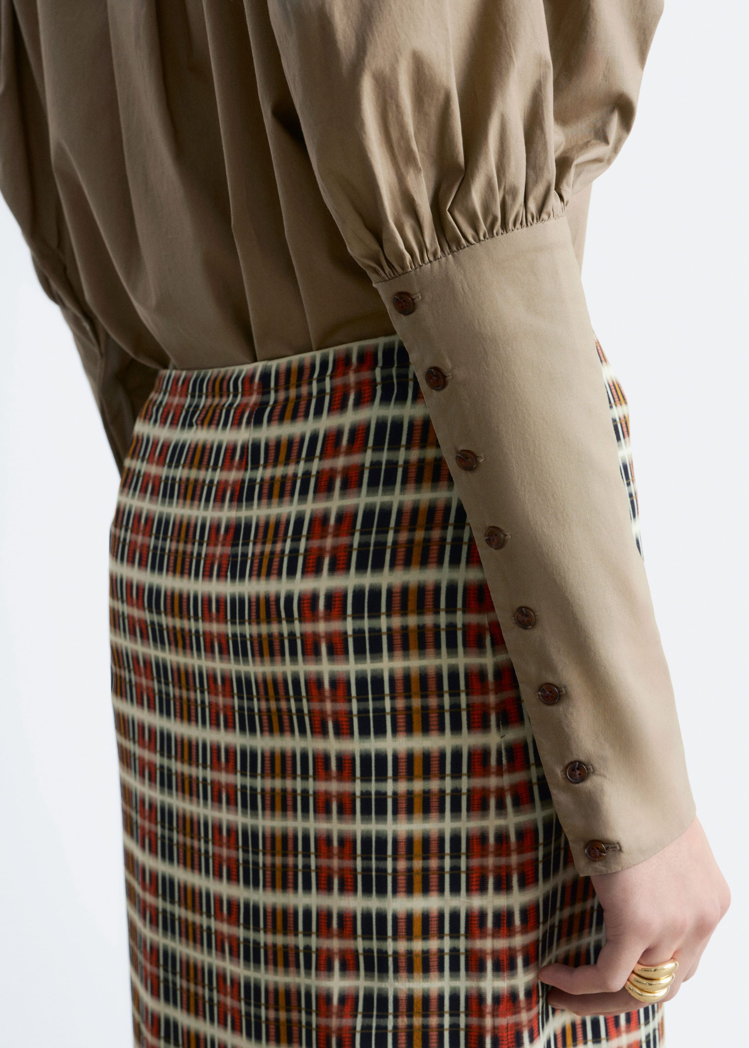 Image of Puff-Sleeve Blouse