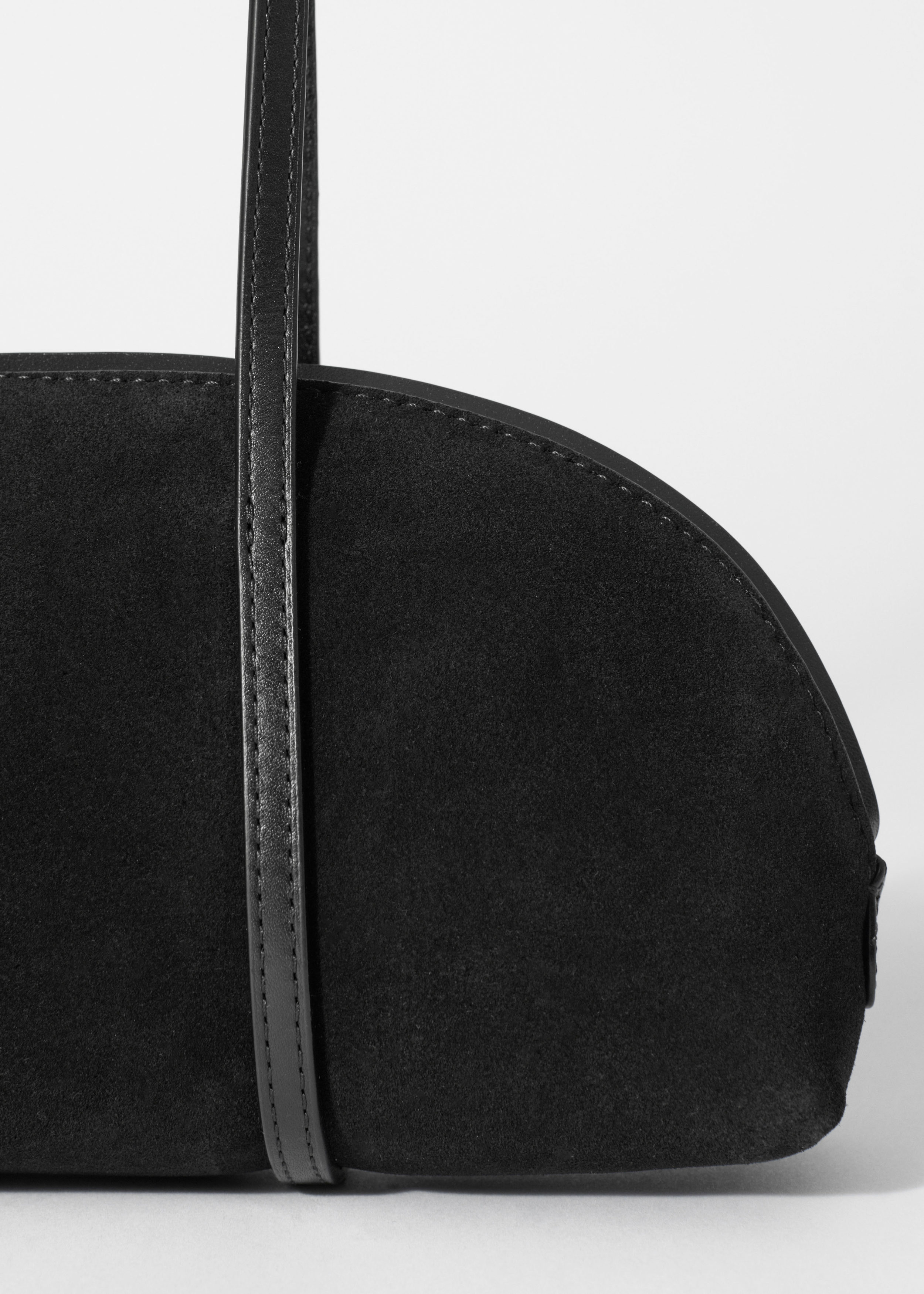 Leather Bowling Bag - Black suede - Bags - & Other Stories BE
