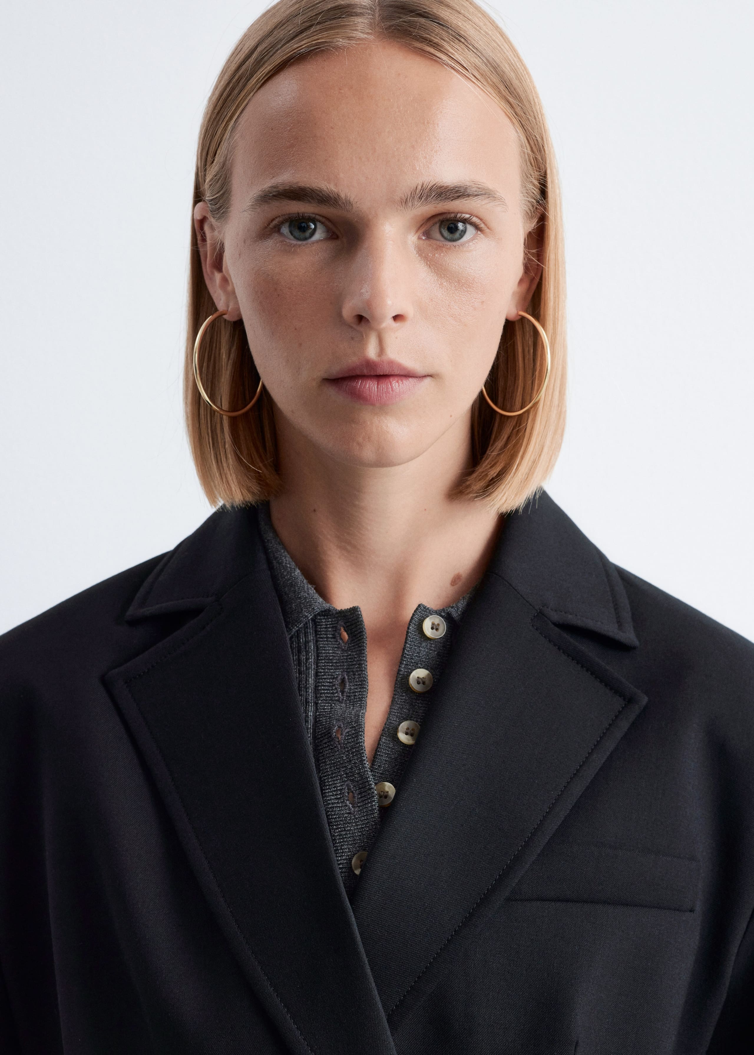 Image of Double-Breasted Wool Blazer