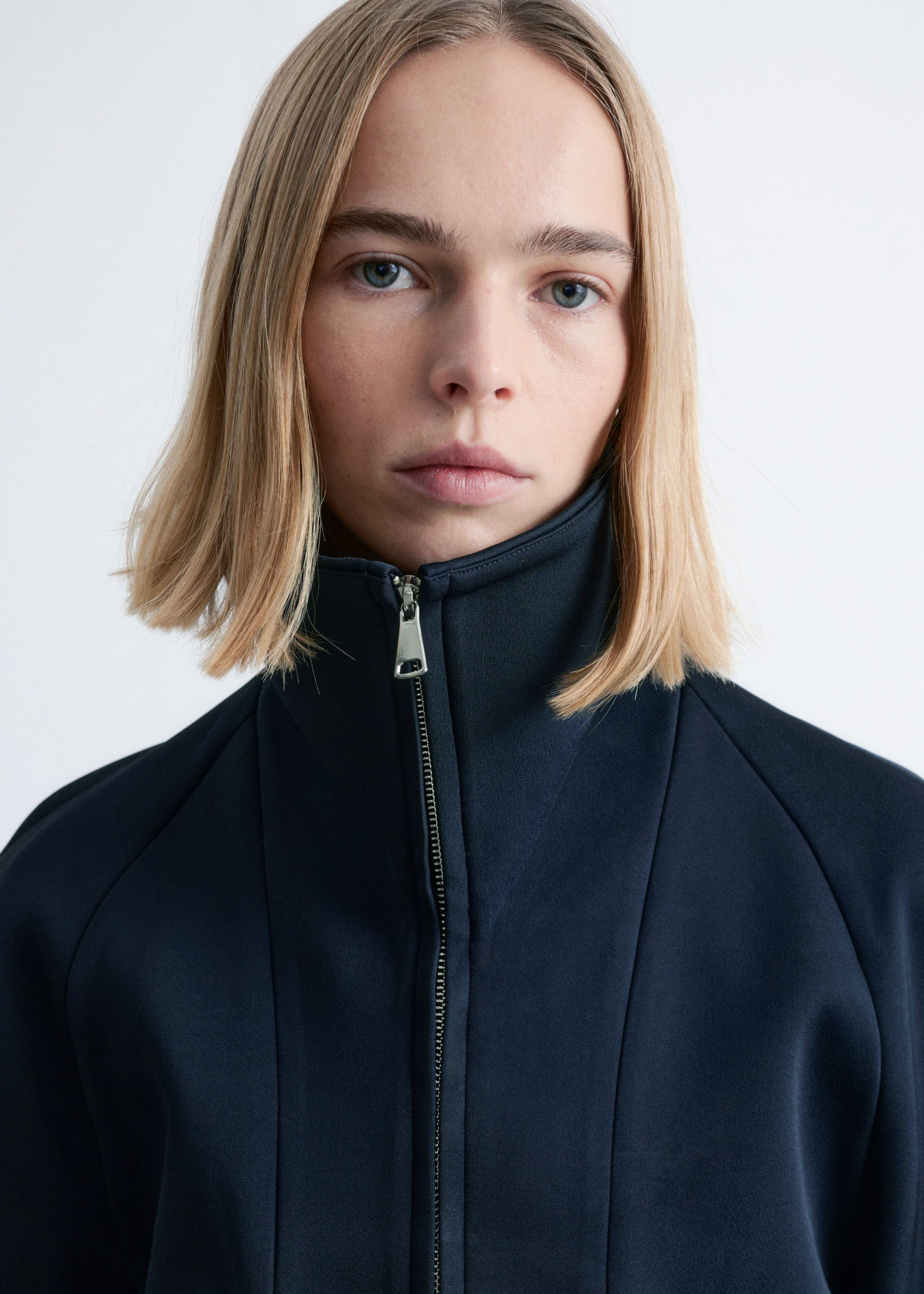 Image of Sculptural-Sleeve Jacket