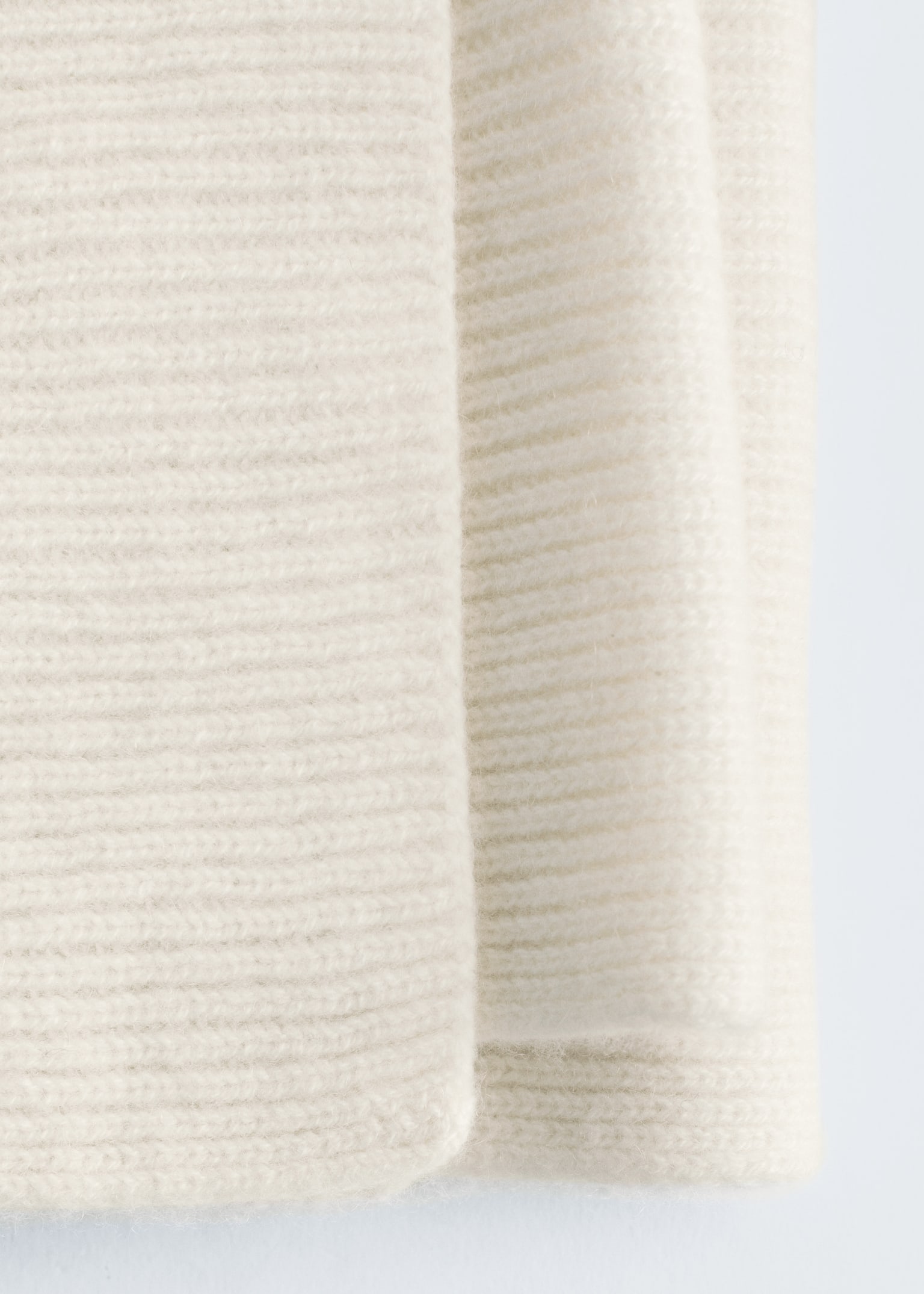 Cashmere Knit Scarf - Kremowy/Mole/Niebieski/Zielony/Przydymiony róż/Granatowy - 4
