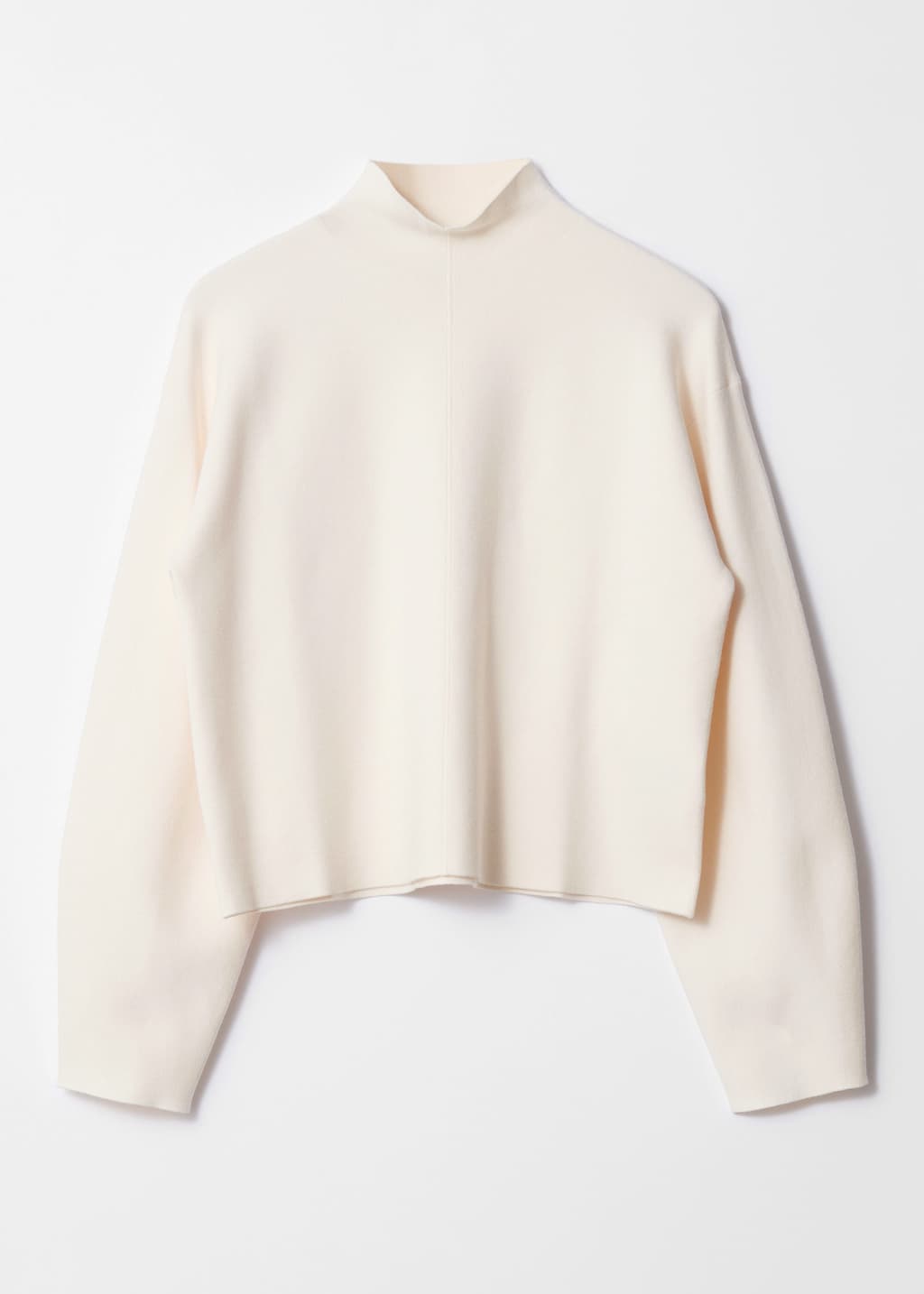 Sweter z półgolfem z podwójnej dzianiny