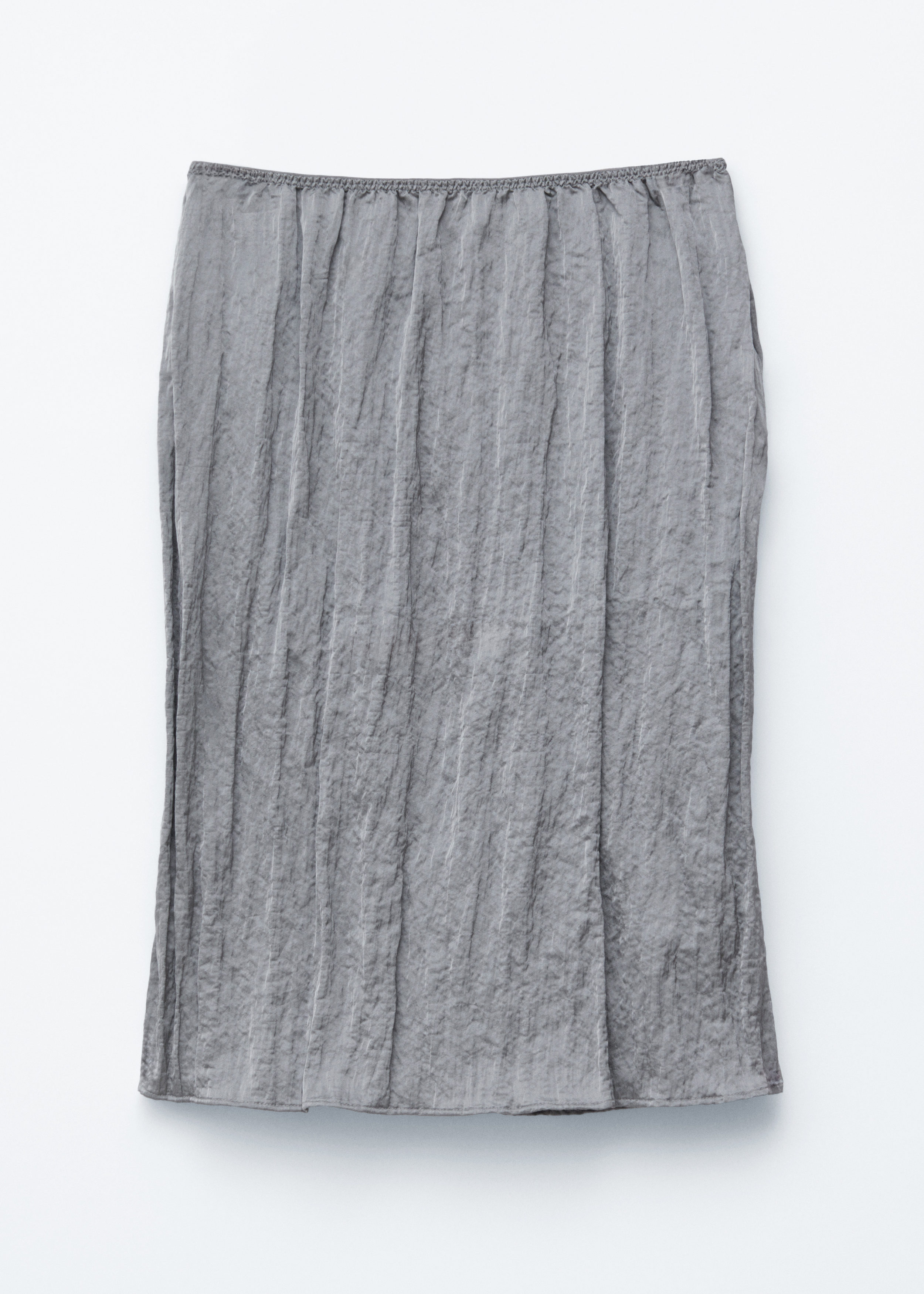 Knee-Length Crêpe Skirt