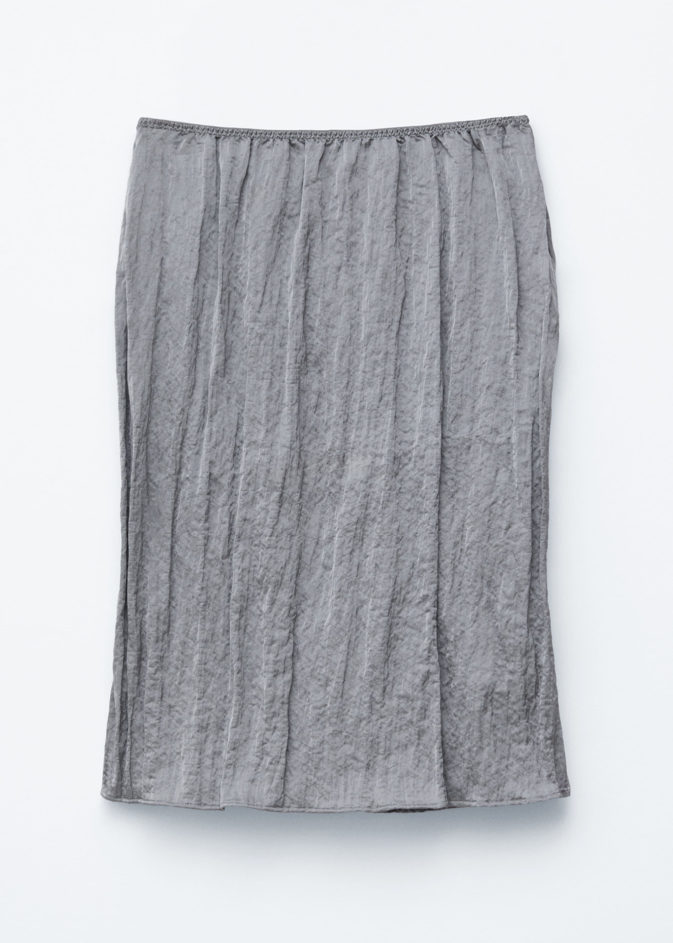 Image of Knee-Length Crêpe Skirt