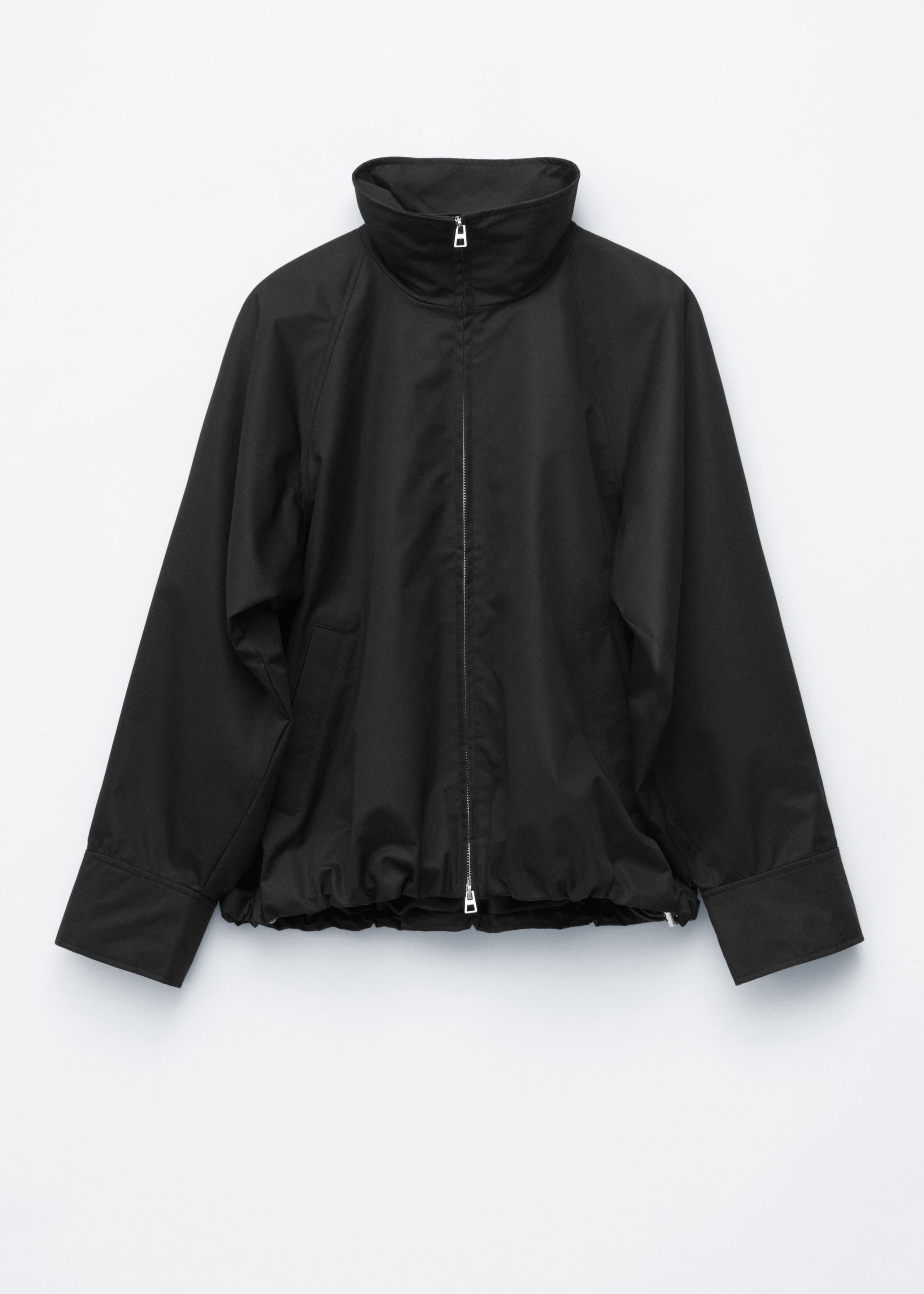 Image of Zip-Up Twill Jacket
