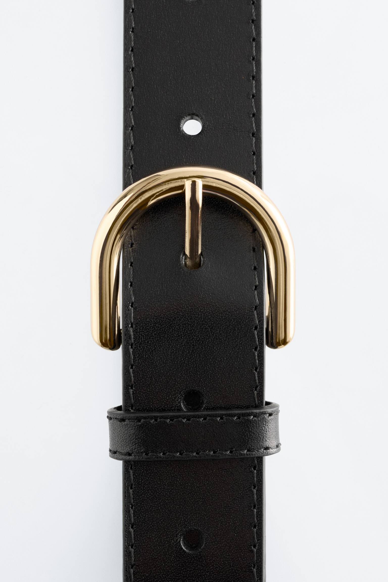Klasický kožený opasok - Čierna - 3