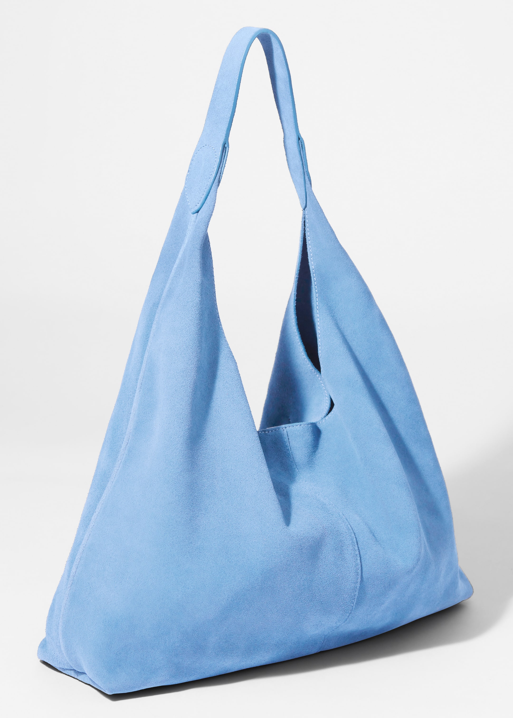 Ver imagen más grande: Bolso tipo tote grande de ante - Azul claro - MUJER | H&M ES 3