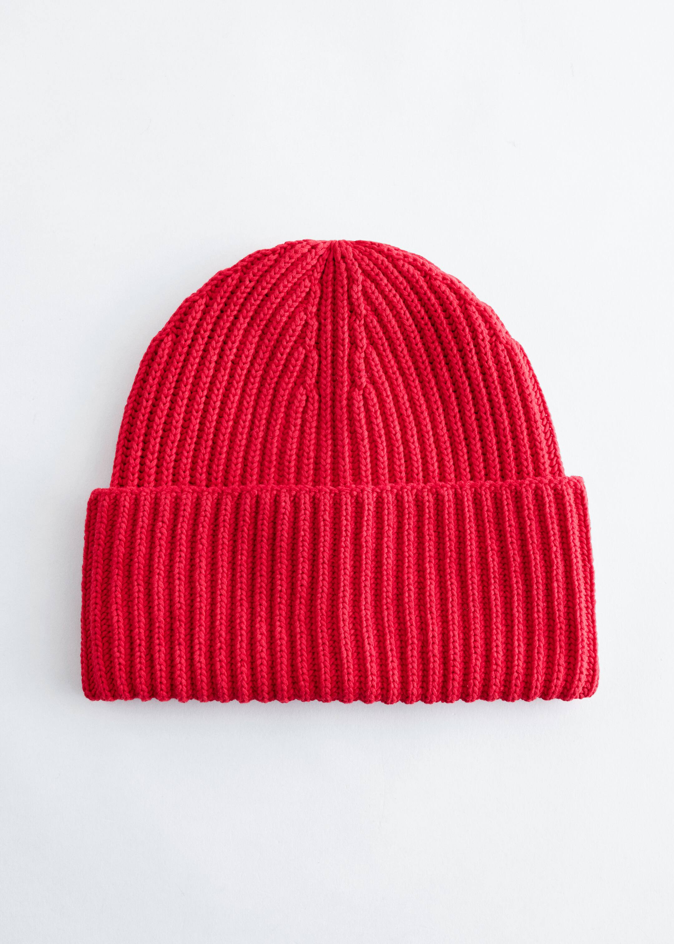Ver imagem maior: Gorro de algodão com forro de seda - Vermelho - SENHORA | H&M PT 1