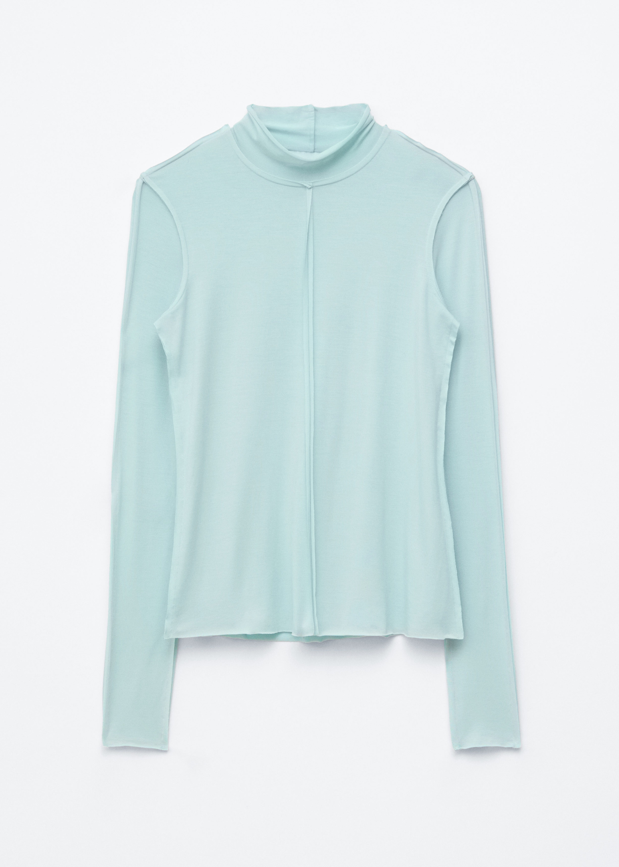 Long-Sleeve Turtleneck Top