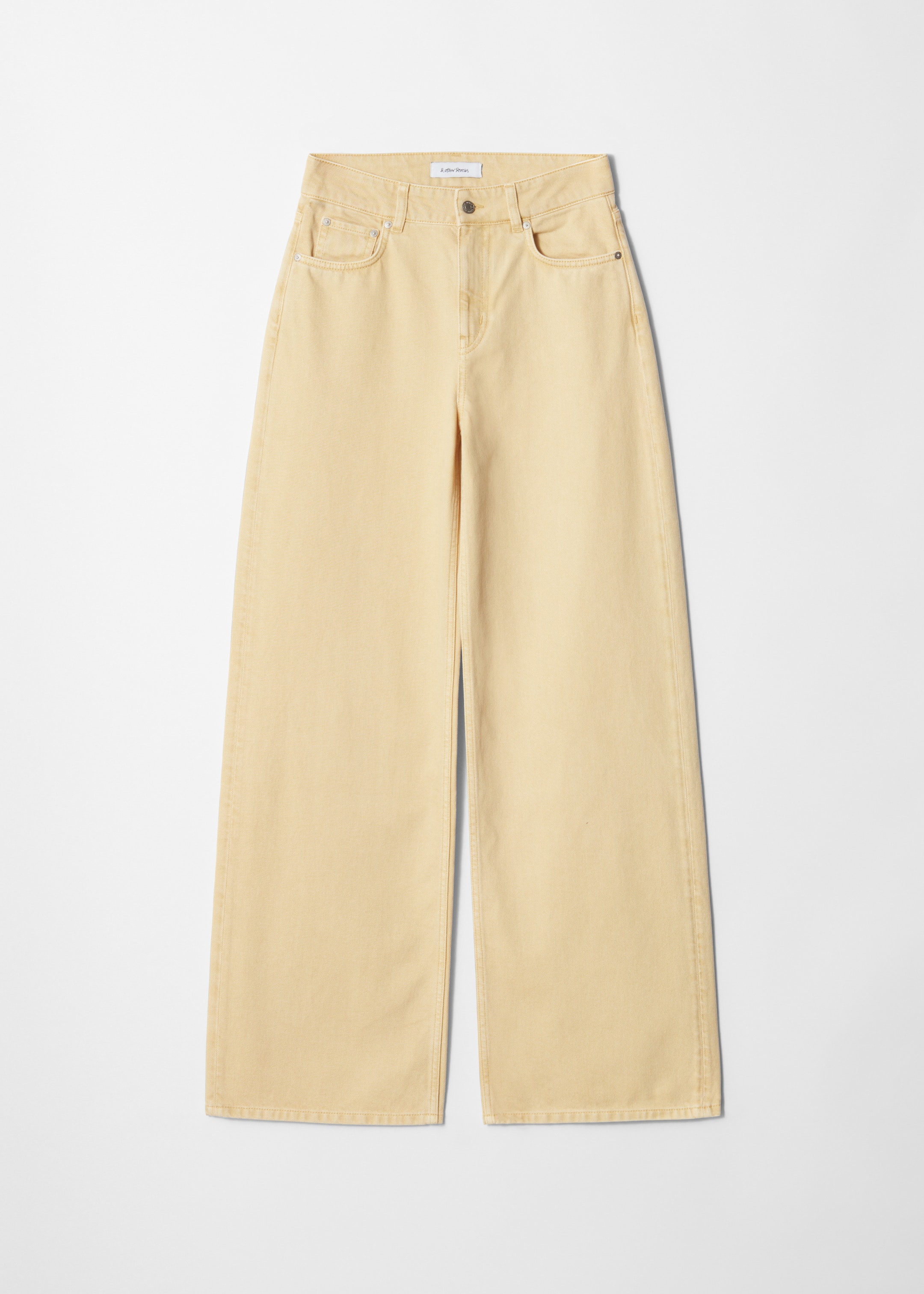 Grotere afbeelding bekijken: Relaxed Wide-Leg Jeans - Lichtgeel - DAMES | H&M BE 6