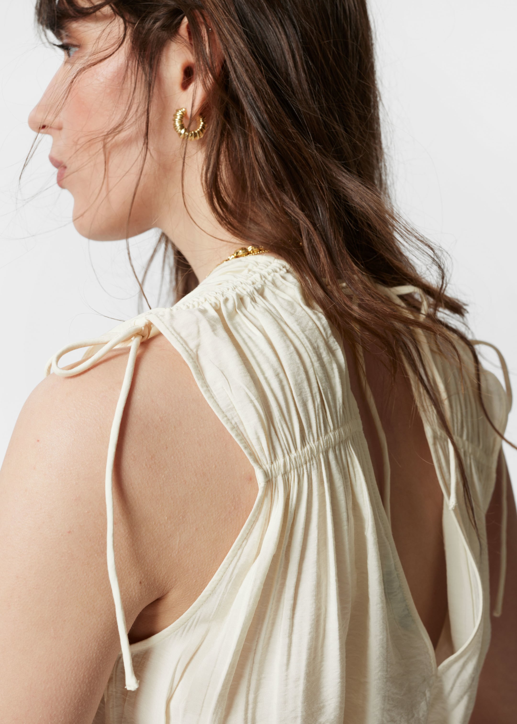 Größeres Bild ansehen: Oberteil mit Raffungen - Weiß - Ladies | H&M DE 4