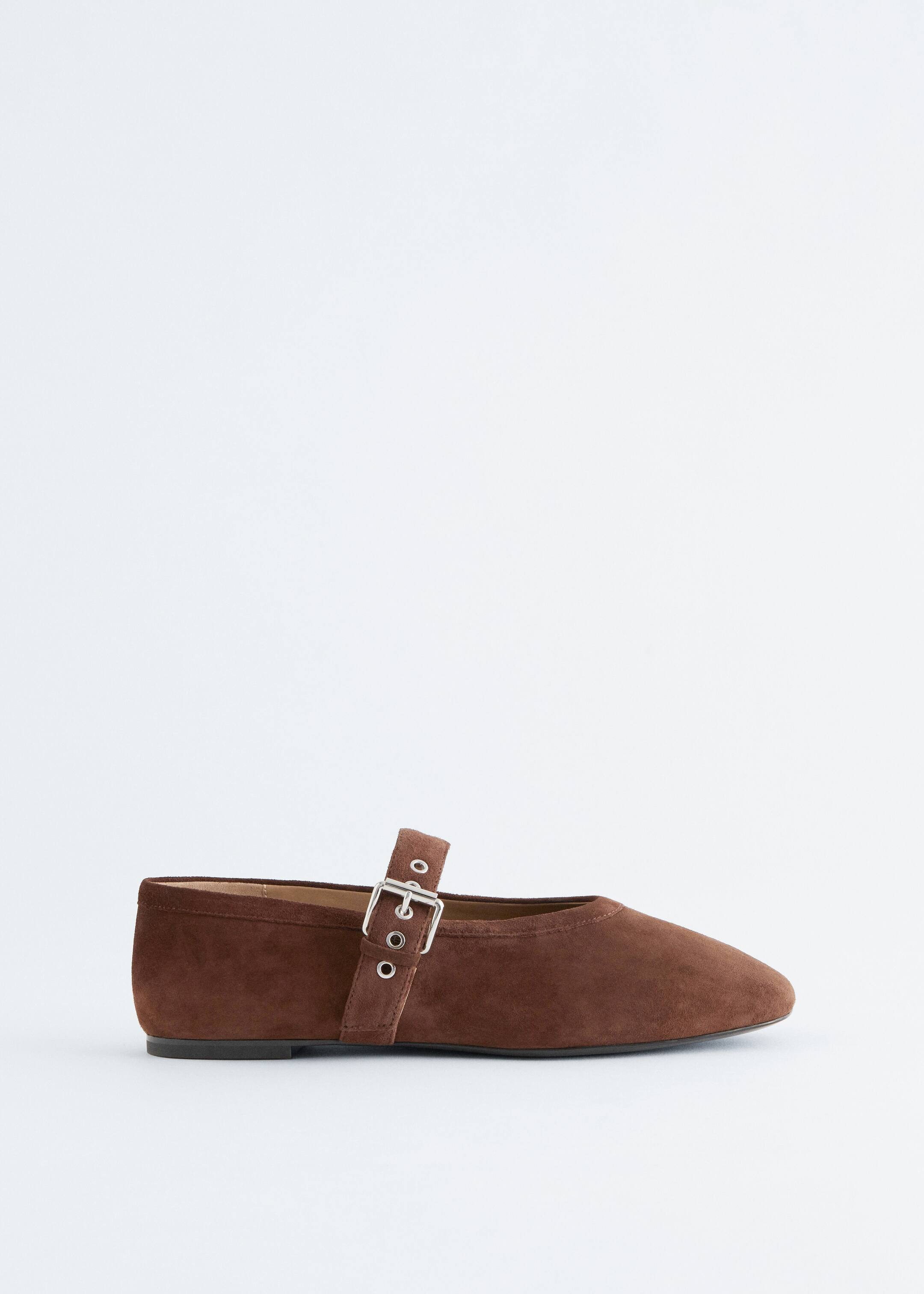 Visualizza immagine più grande: Ballerine Mary Jane - Pelle scamosciata marrone - DONNA | H&M IT 3