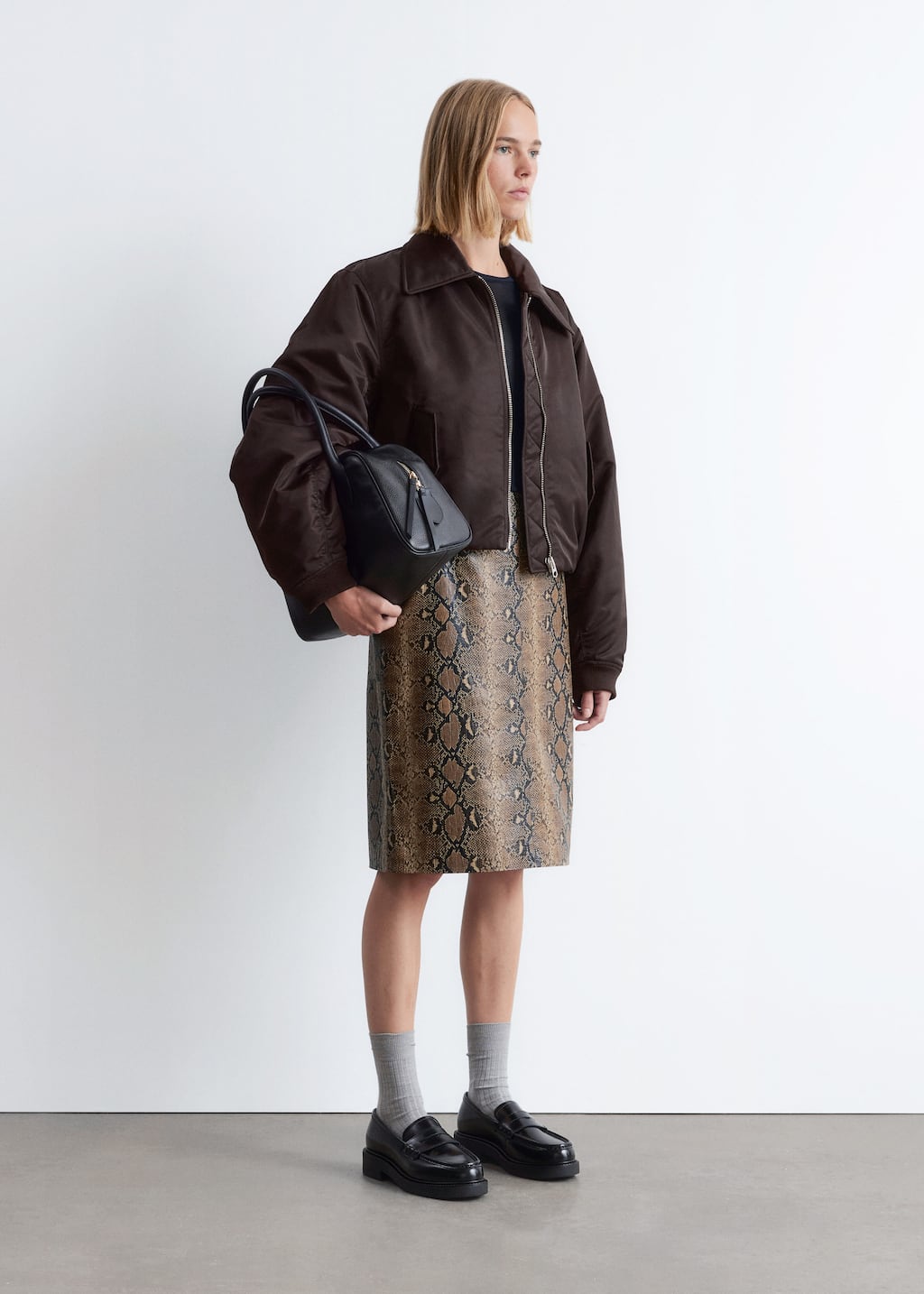 Image of Cropped Bomber Jacket