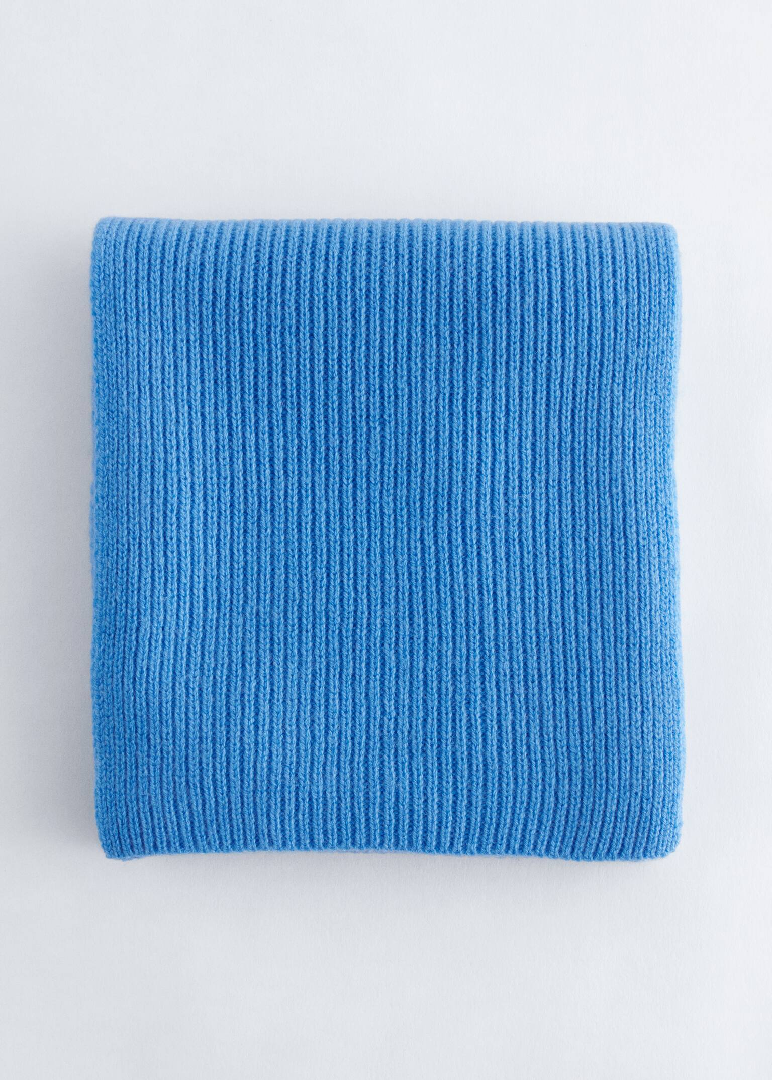 Bufanda de lana con capucha - Azul/Caoba/Negro/Piedra