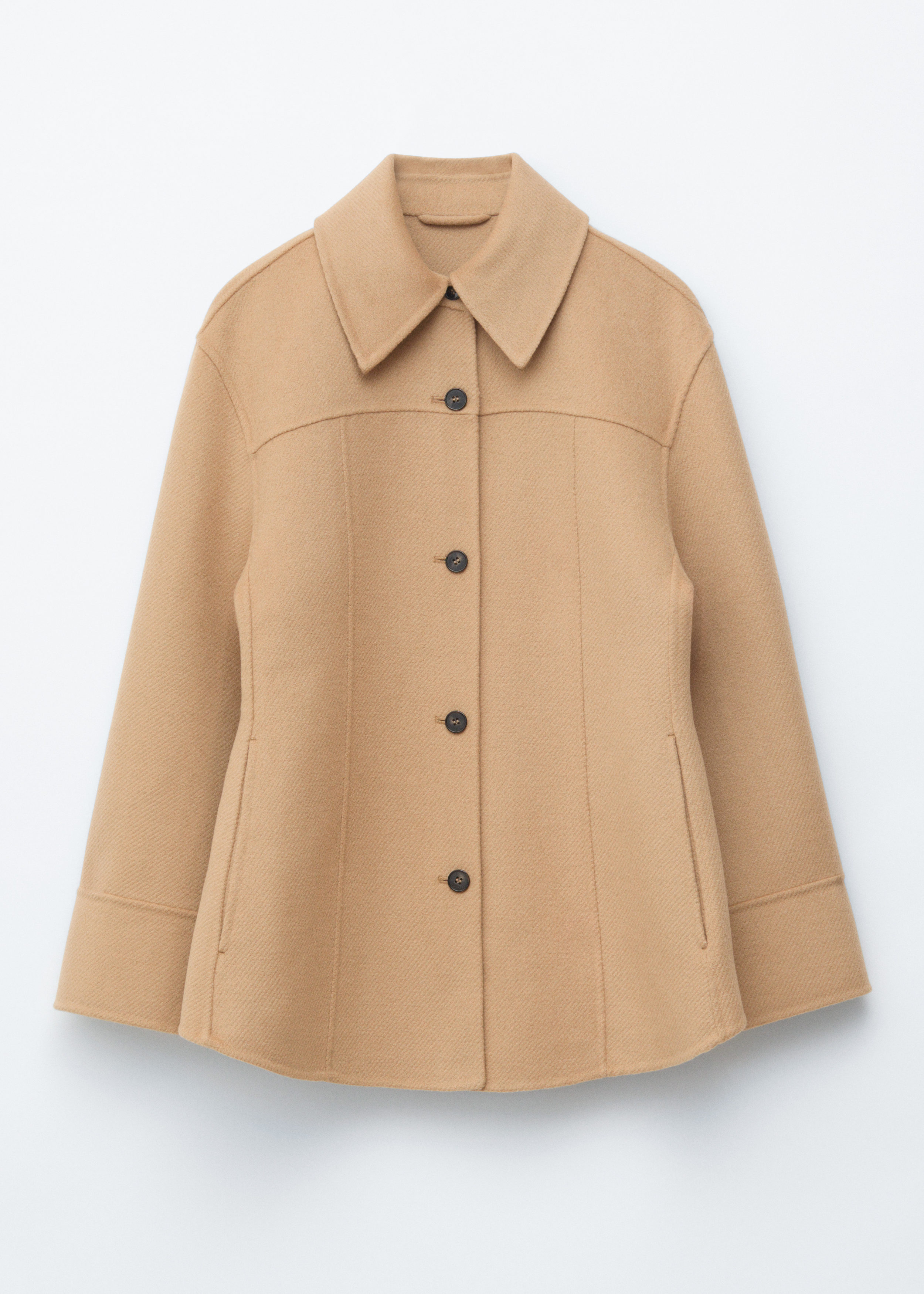 Zip-Up Wool Jacket - Dark Beige - Jackets - & Other Stories US