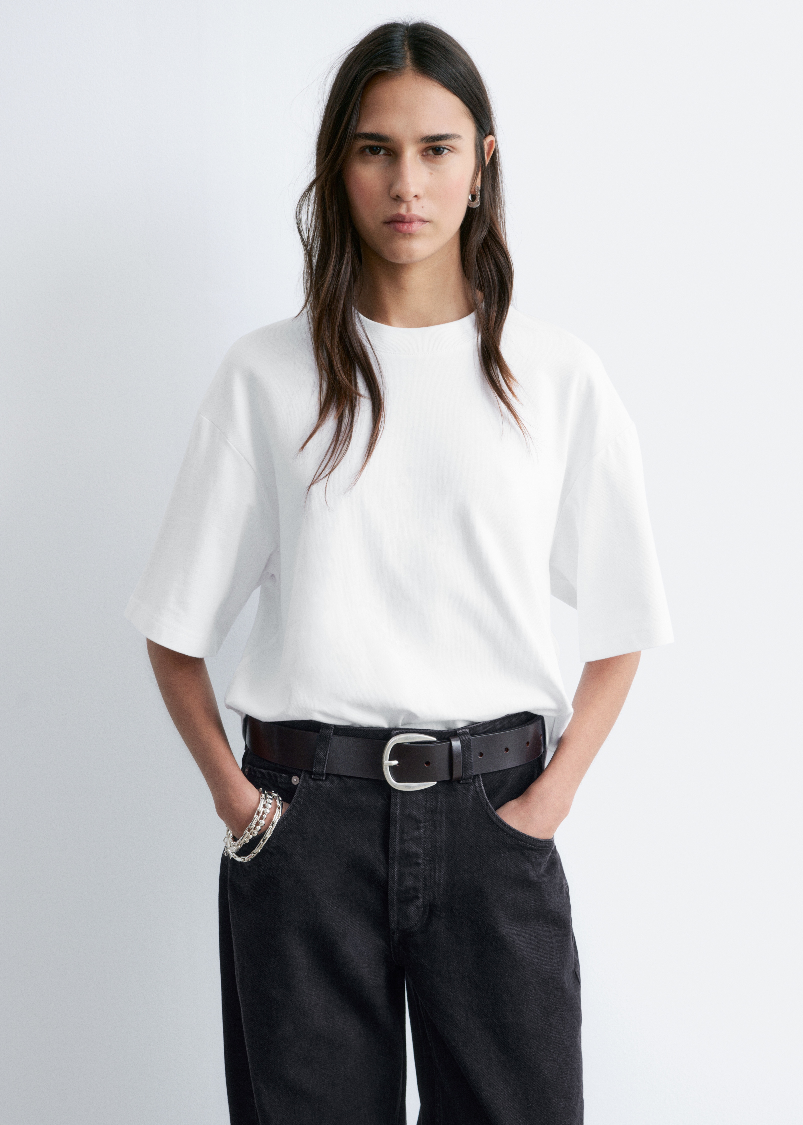 Boxig t-shirt - Vit/Svart