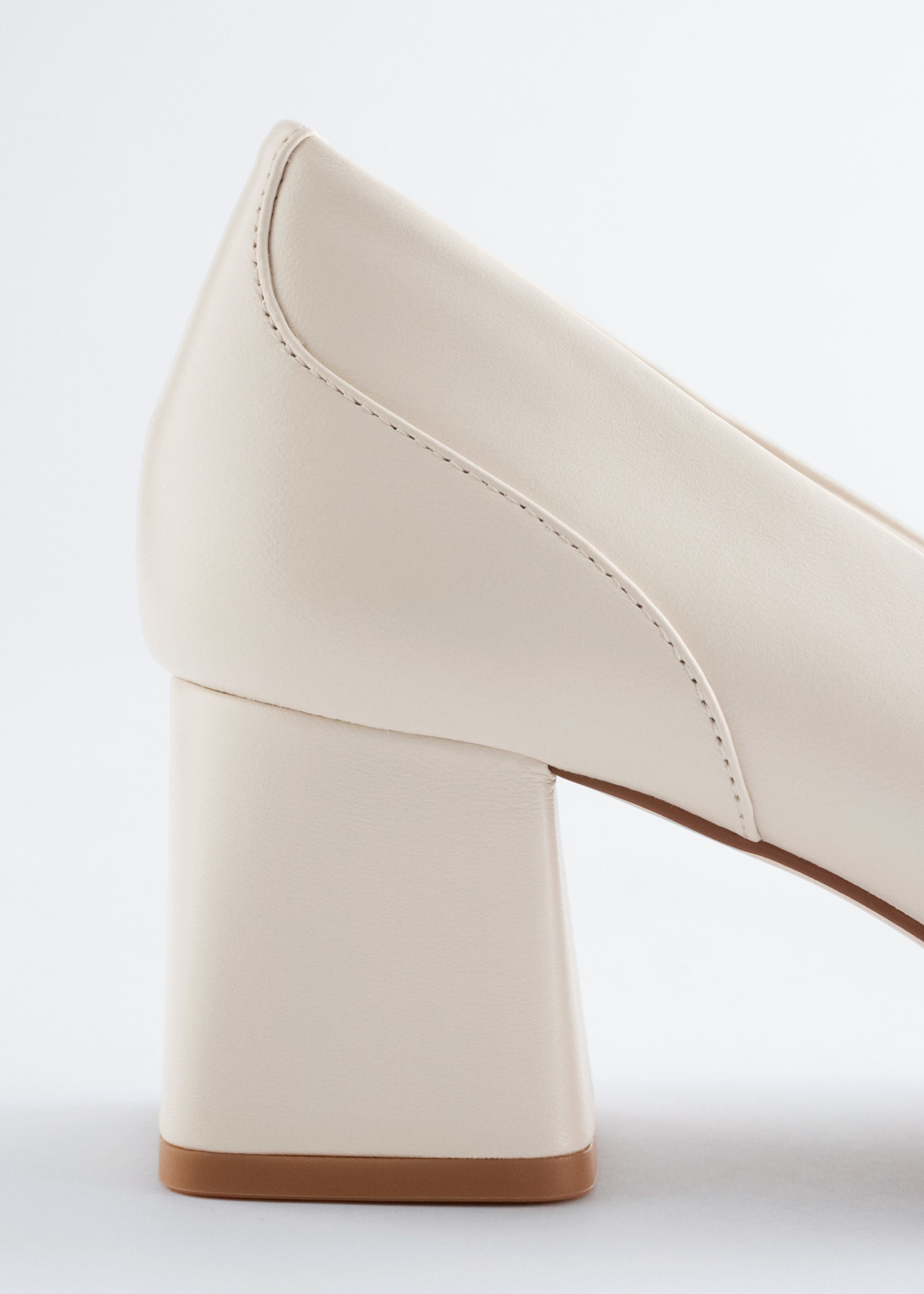 Image of Leather Loafer Pumps