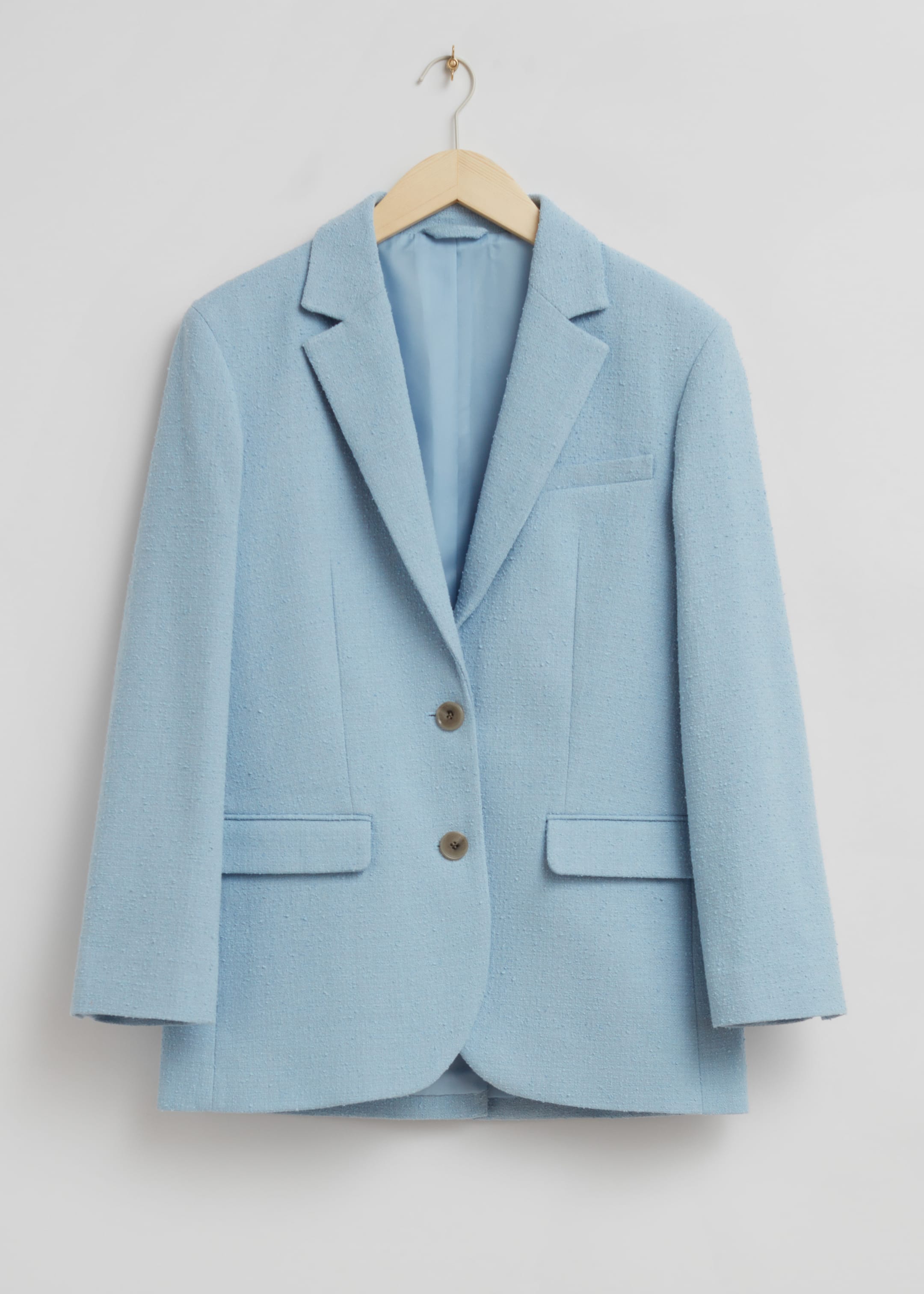 Größeres Bild anzeigen: Blazer mit Oversized-Passform mit Schulterpolstern - Türkis - Ladies | H&M AT 3