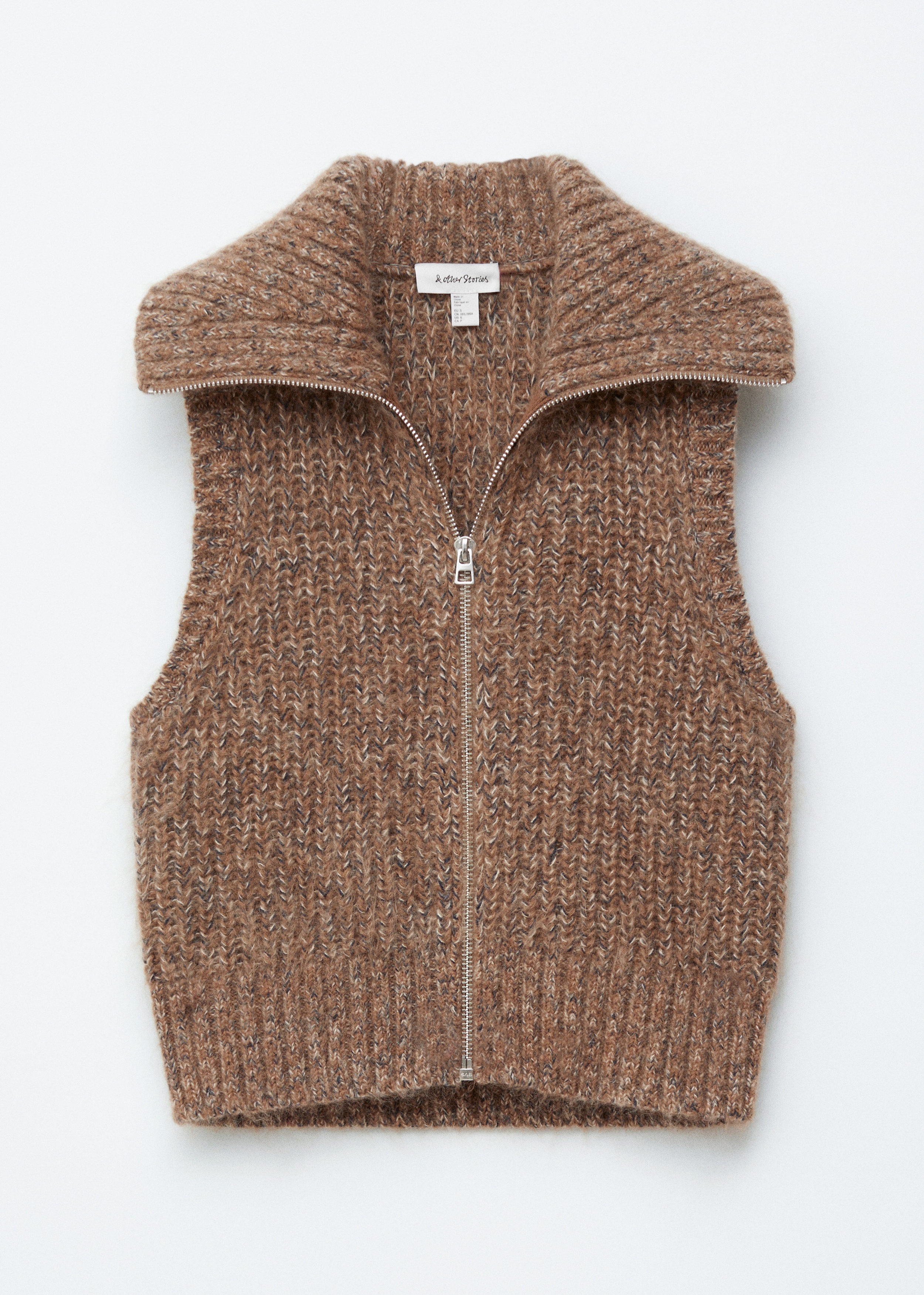 openyy【OPEN Yy】 CHUNKY KNIT VEST : BROWN openyy【OPEN Yy】 CHUNKY KNIT VEST : BROWN