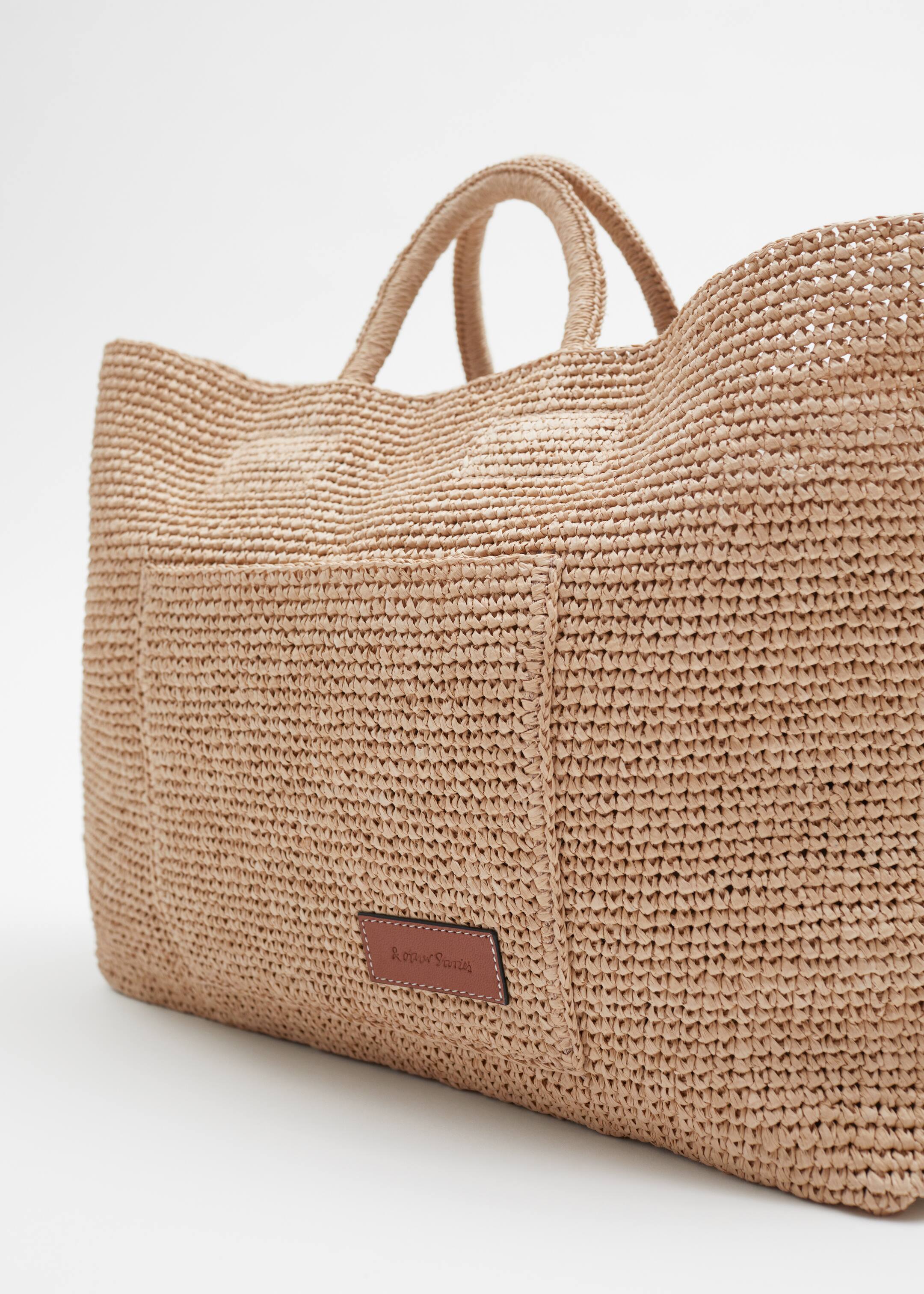 View larger image: Large Woven Straw Tote - Straw - Ladies | H&M GB 5