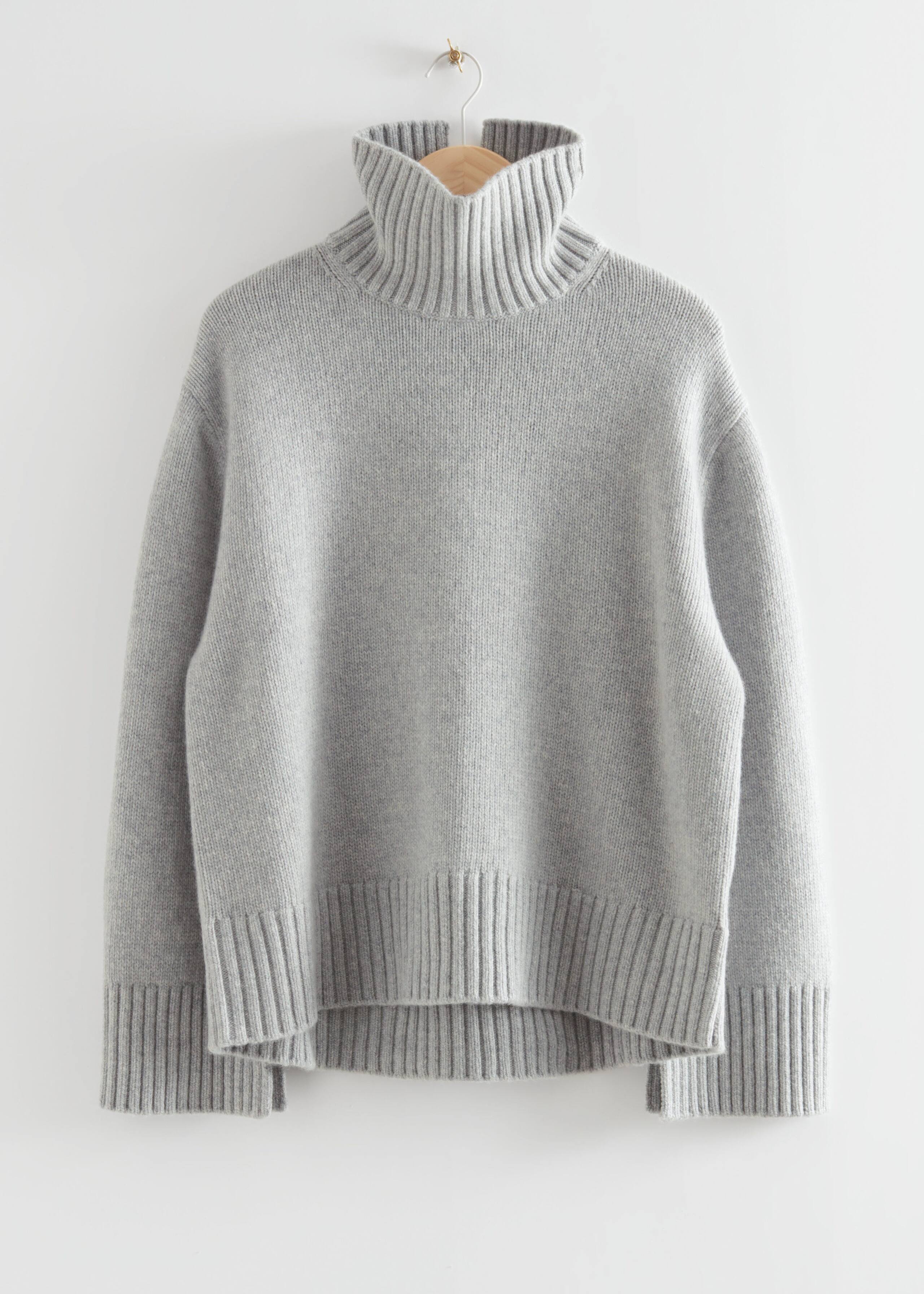 CashmereTurtleneckJumper - White - Natura morta
