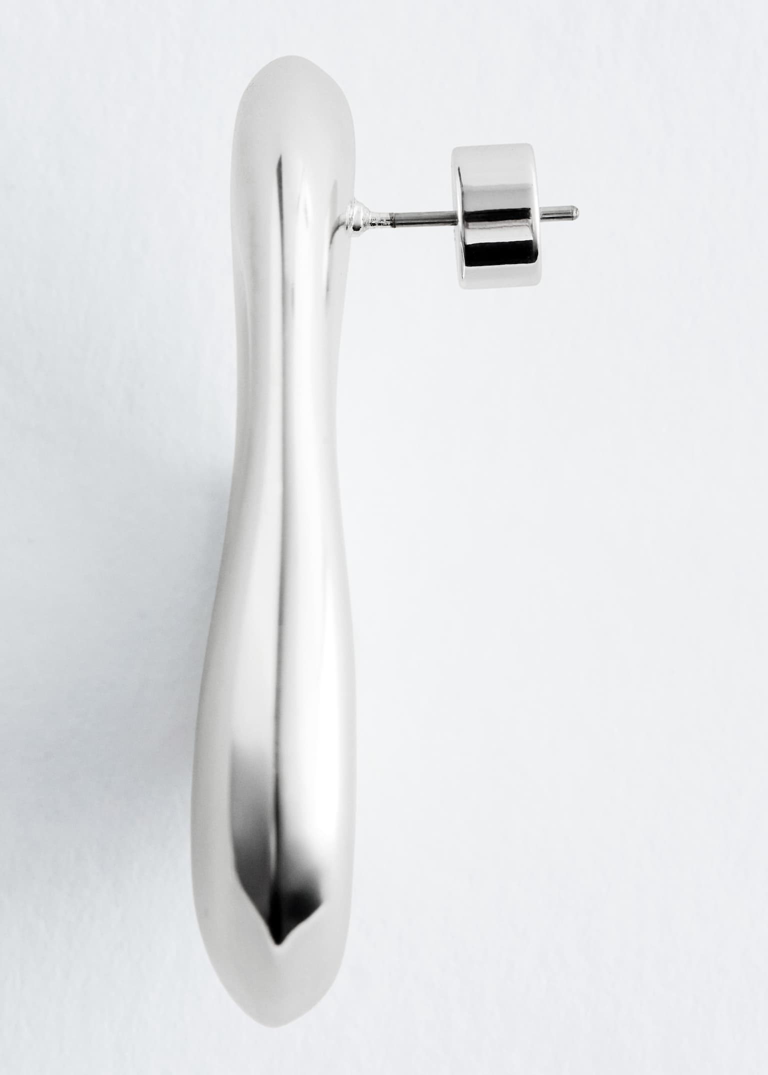 Orecchini scultorei chunky - Argento - 4