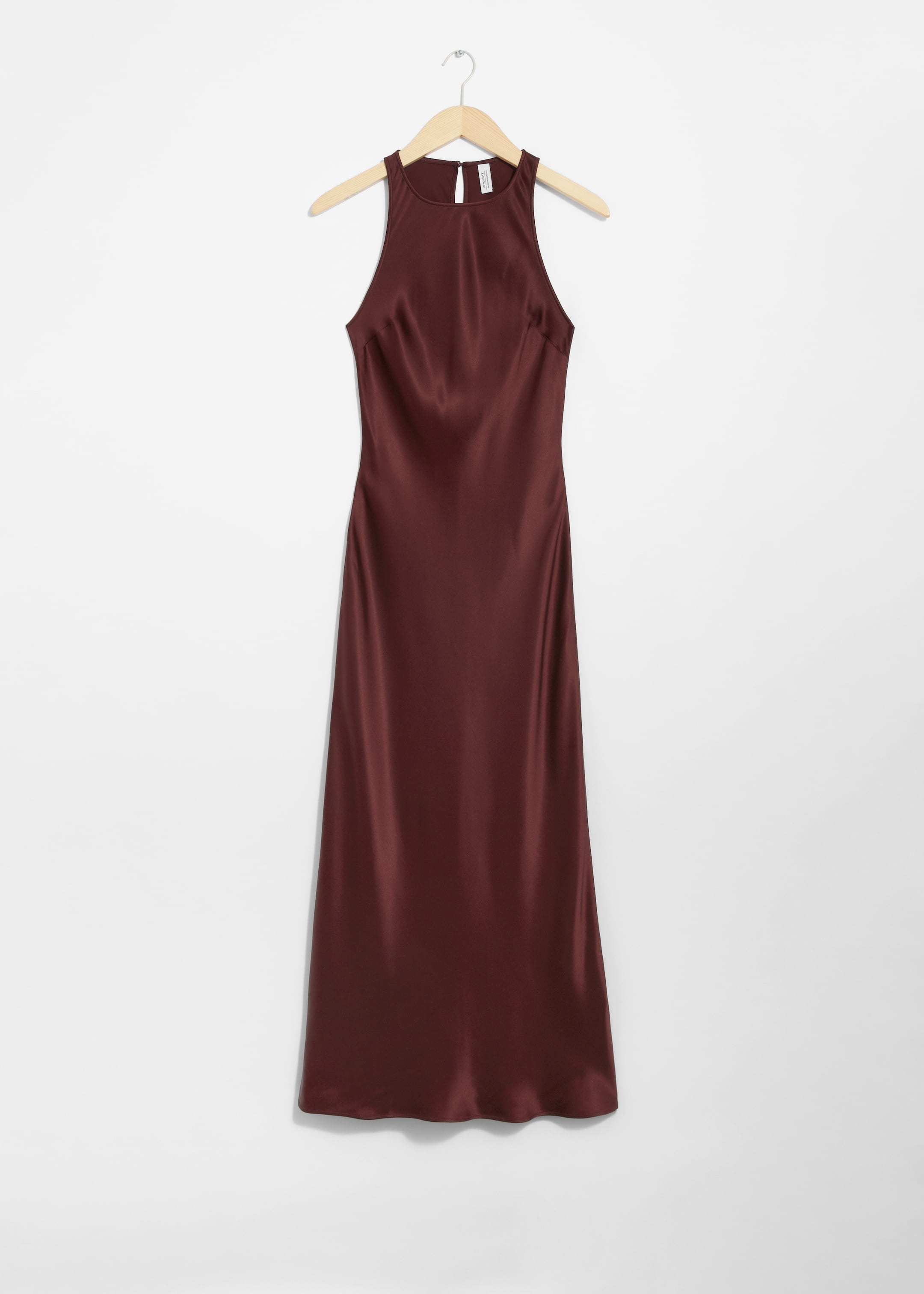 Größeres Bild anzeigen: Ärmelloses Midikleid aus Satin - Dunkelrot - Ladies | H&M AT 1