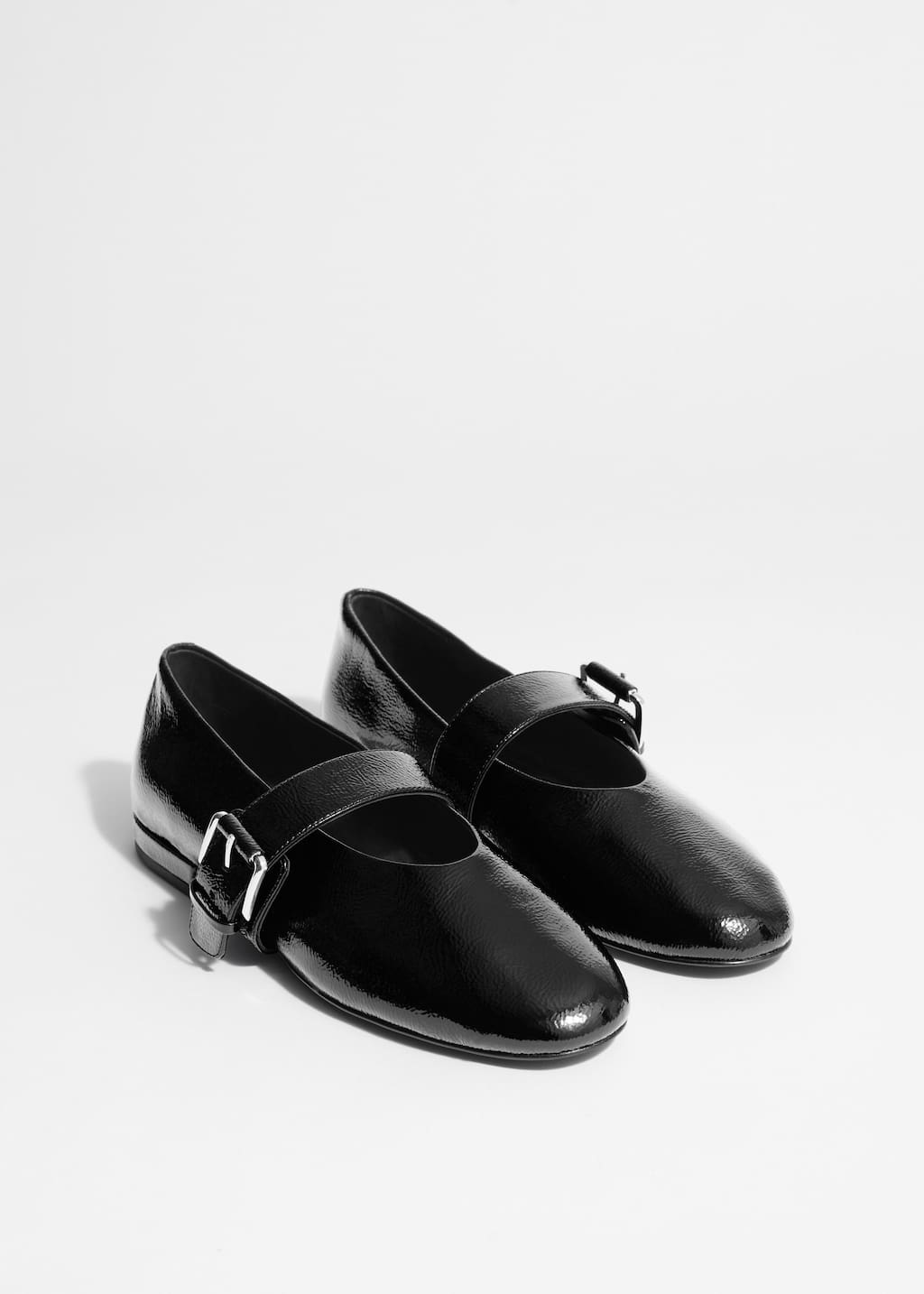 Image of Ballerines en cuir à boucles