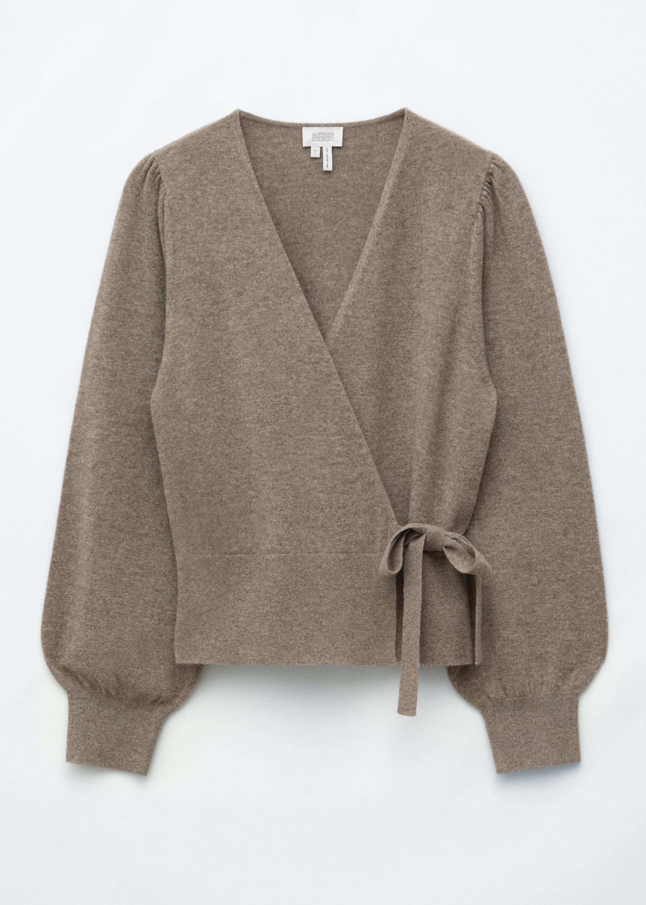 Merino Wrap Cardigan - Dark Mole - Still Life