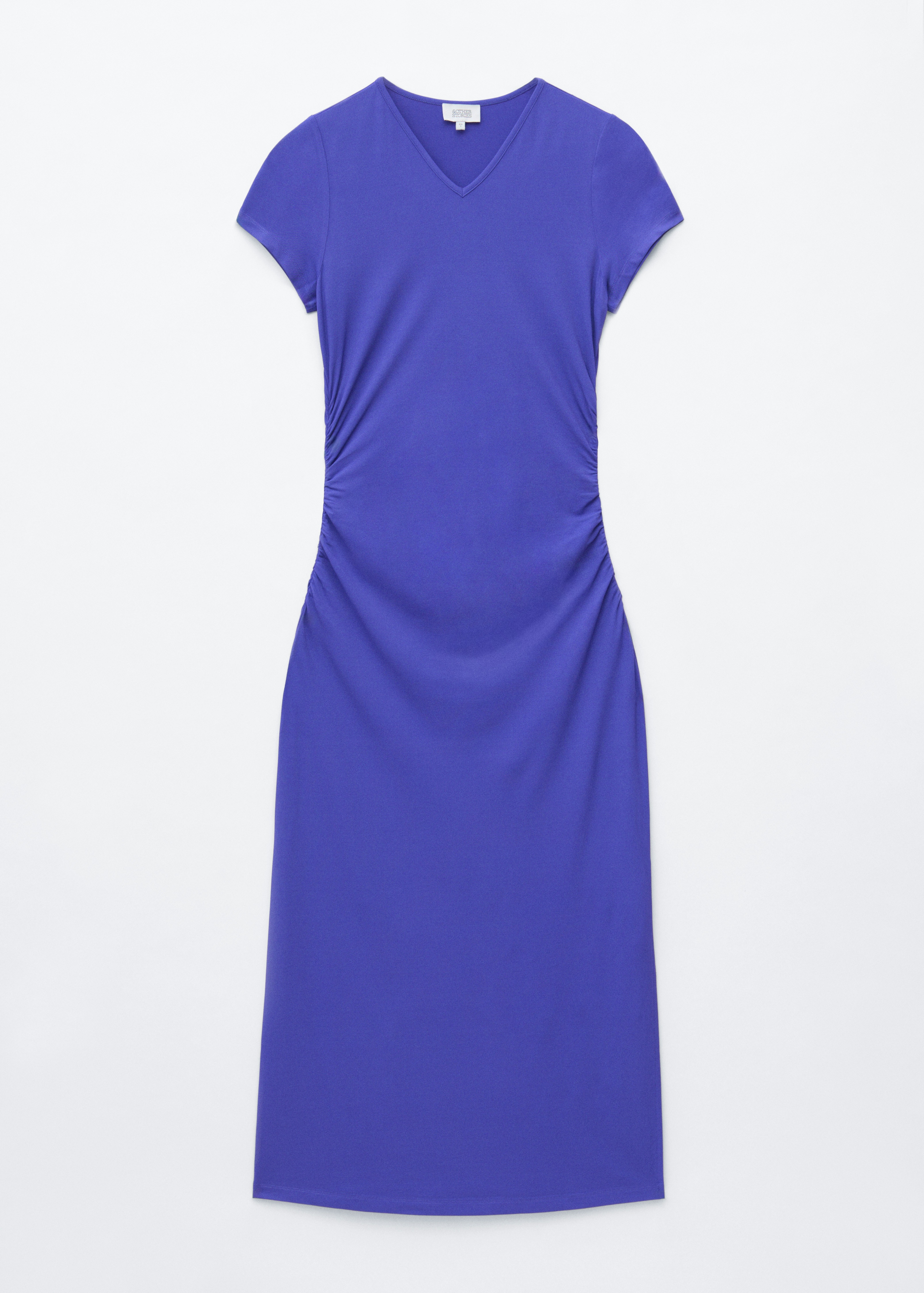 Midikleid aus Piqué-Jersey - Flieder/Braun