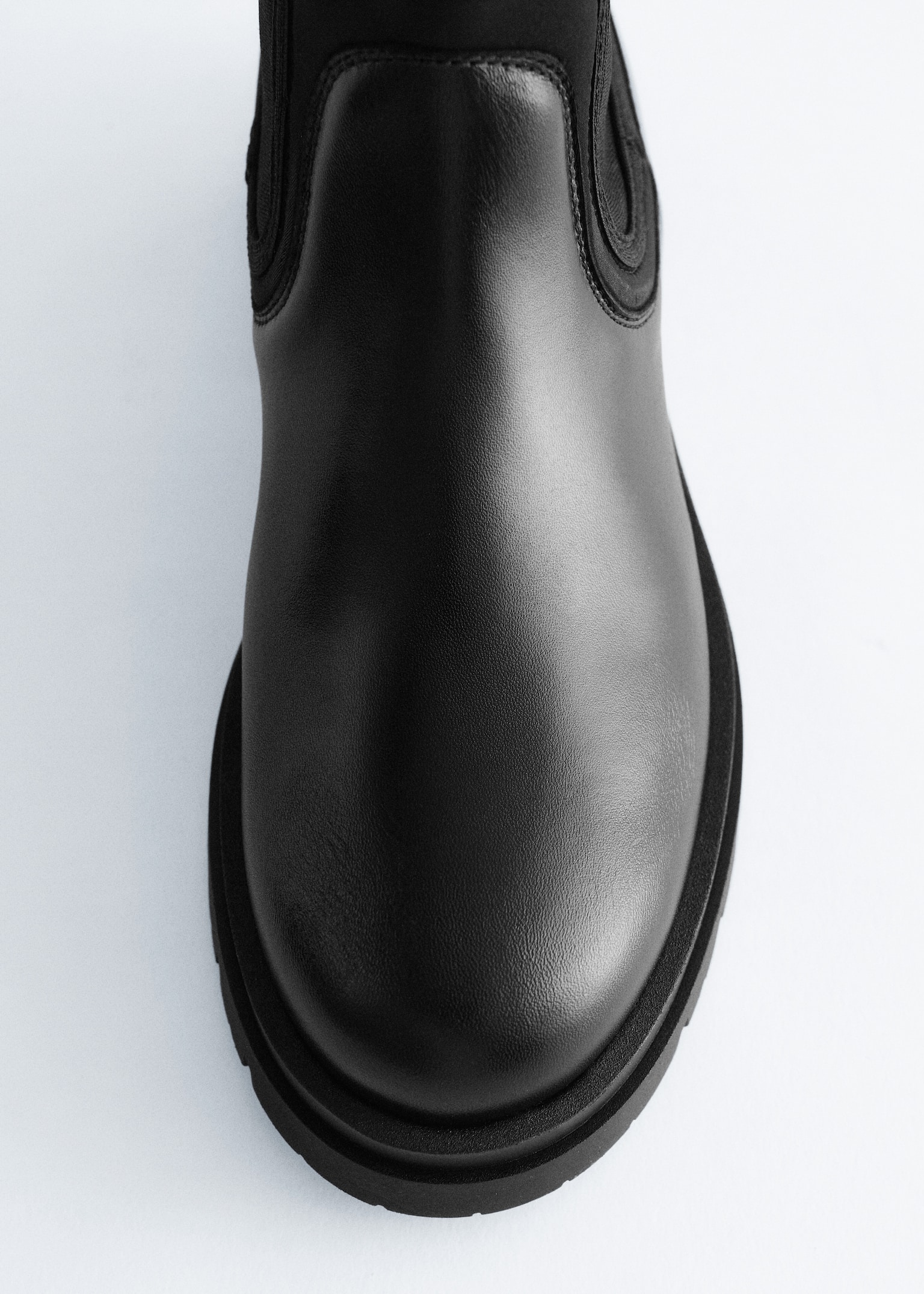 Leather Chelsea Boots - Black - 5
