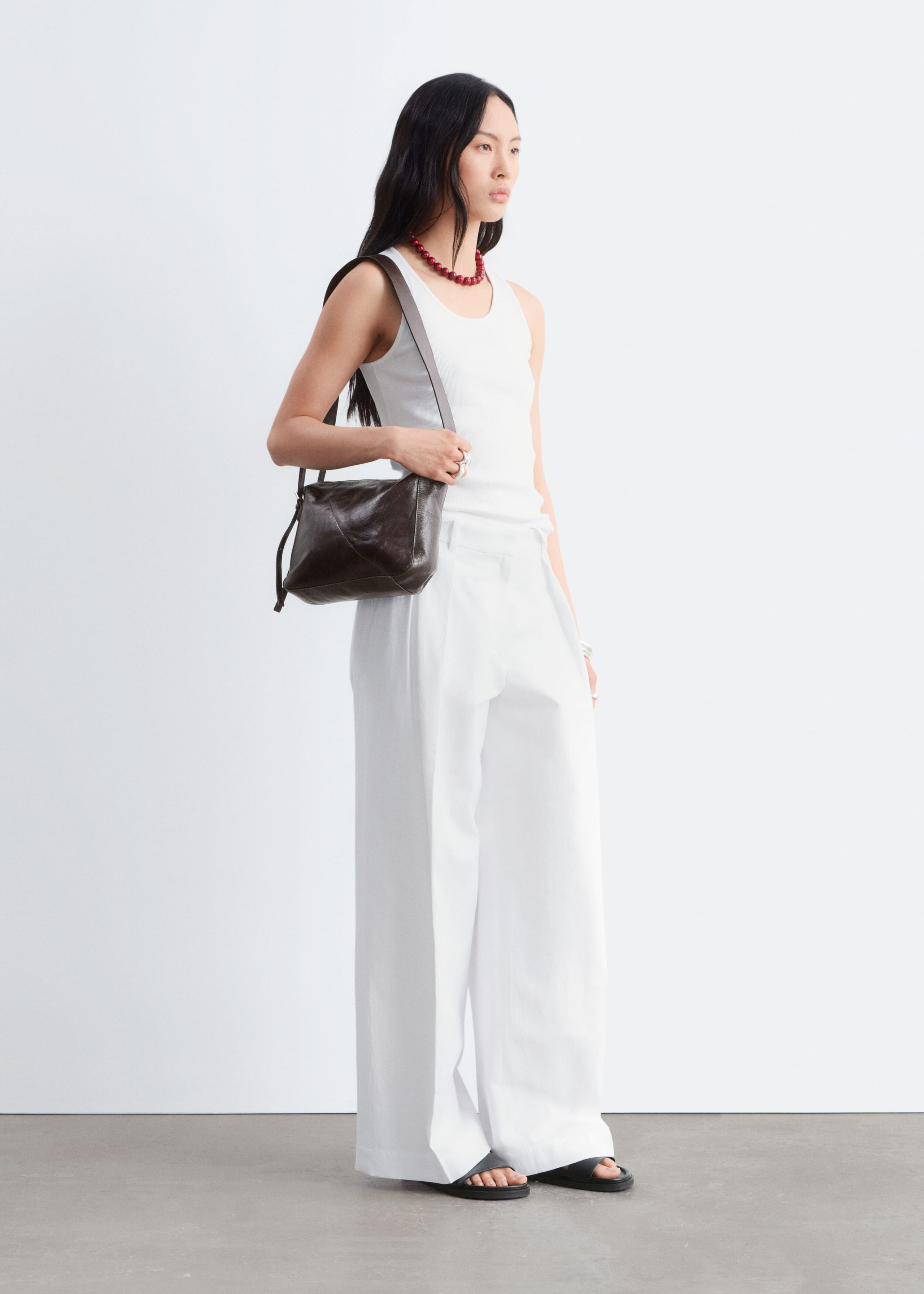 Image of Ribbed Cotton Tank Top