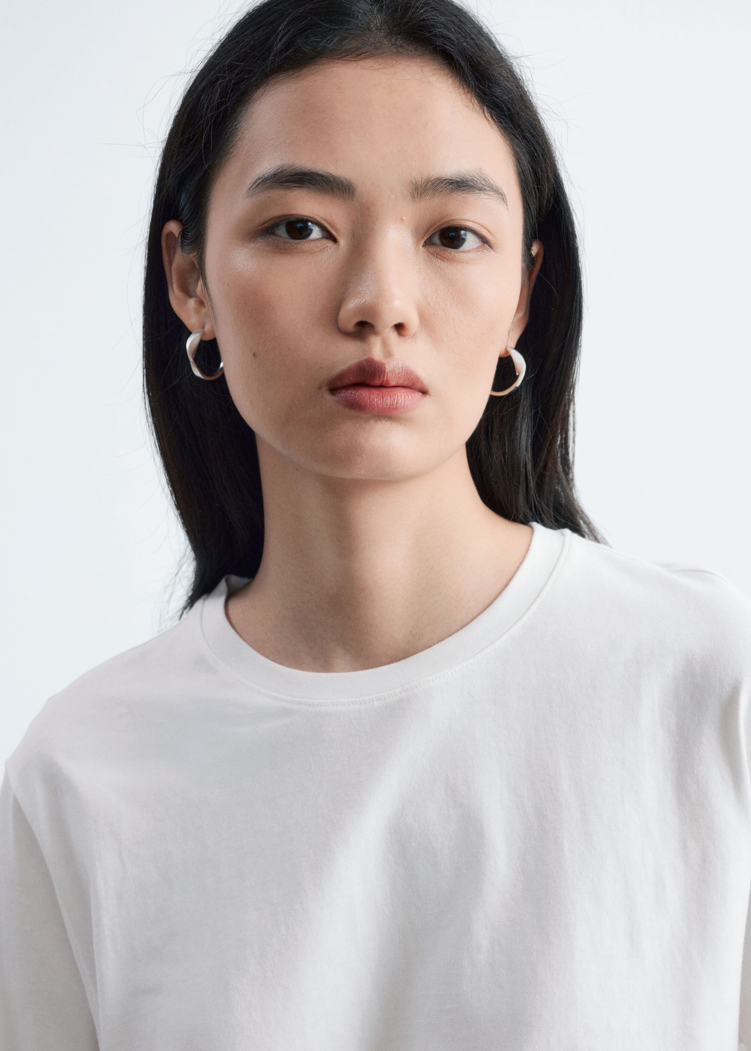 Cotton Jersey Top - White - Still Life