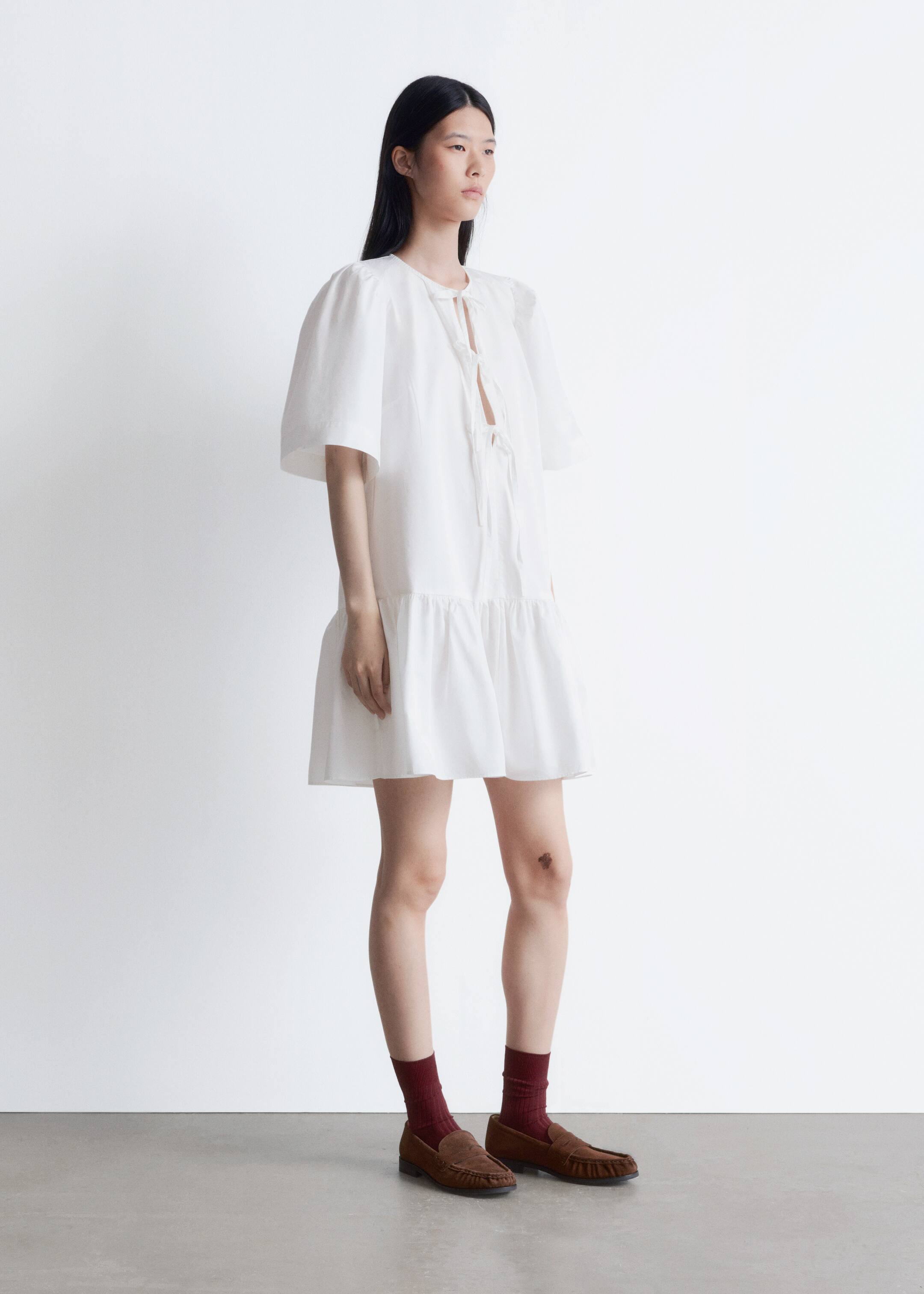 Zobrazit větší obrázek: Peplum minišaty - Bílá - ŽENY | H&M CZ 4