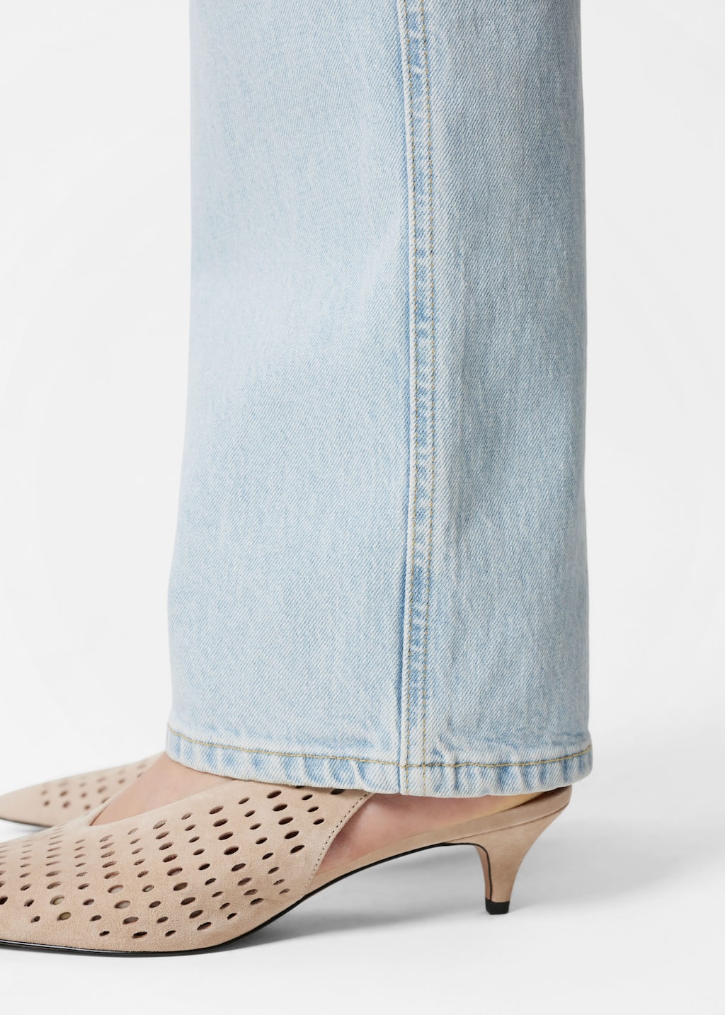 Image of High-Waist Straight-Leg Jeans