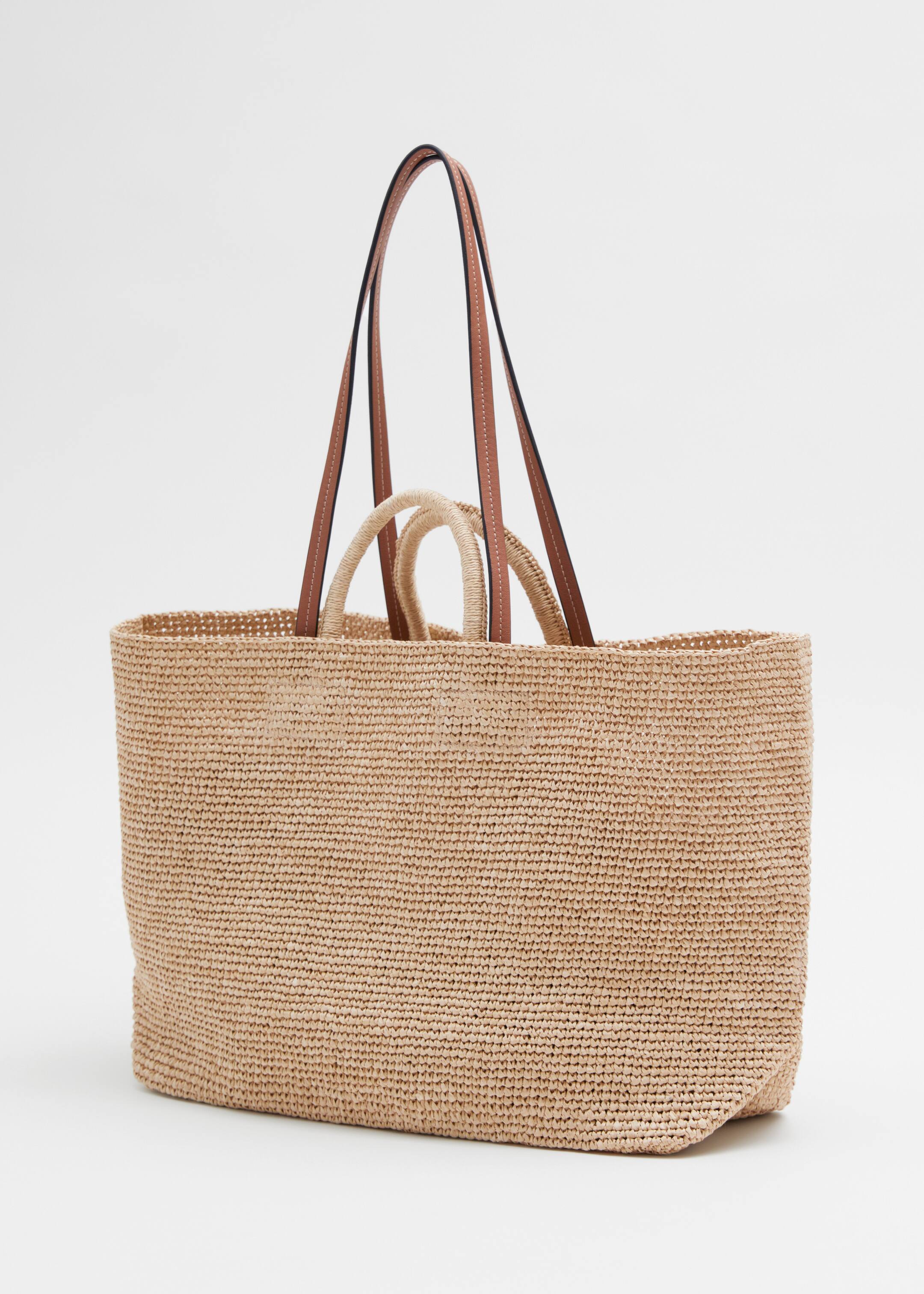 View larger image: Large Woven Straw Tote - Straw - Ladies | H&M GB 4