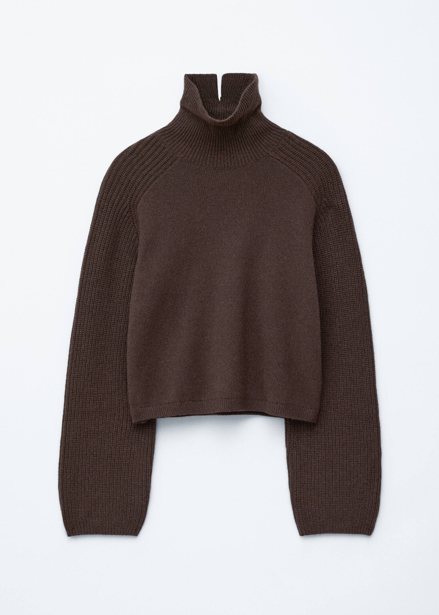 Boxy Turtleneck Jumper - Dark Brown/Dark Blue/Dark Grey - 2