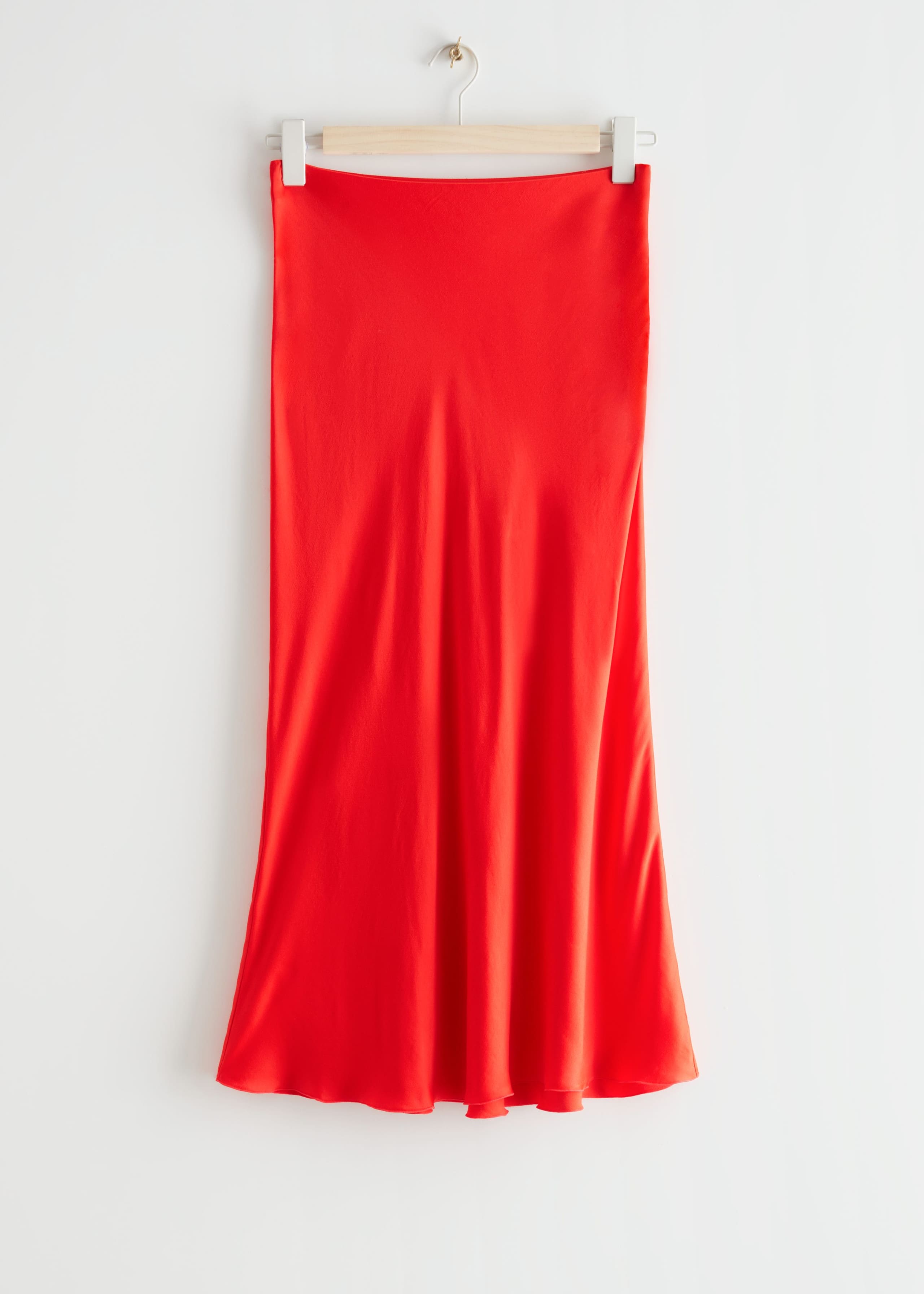 Trapezowa spódnica midi – Jasnozielony – Martwa natura