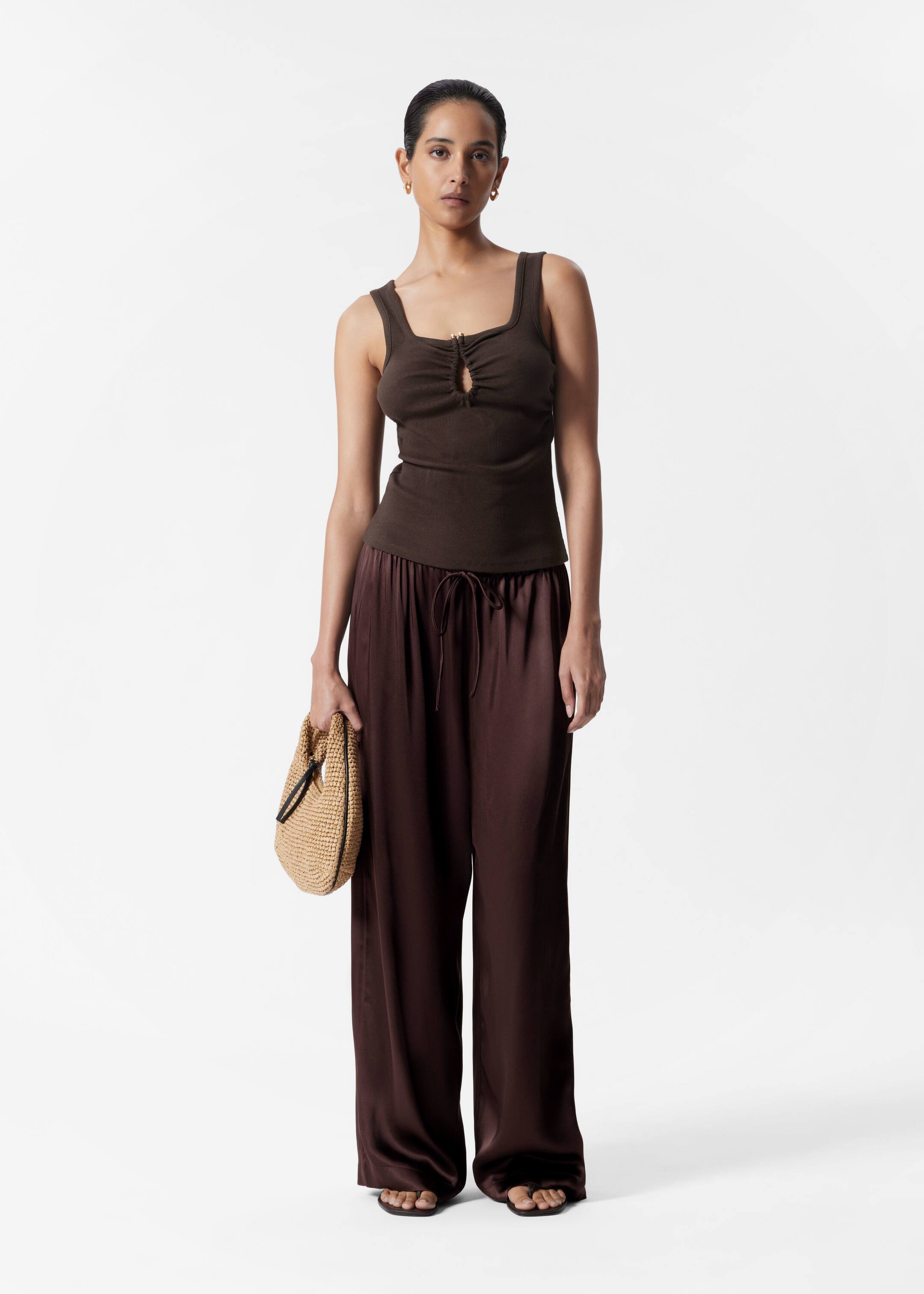 Größeres Bild anzeigen: Tanktop mit Schnallendetail - Braun - Ladies | H&M AT 3