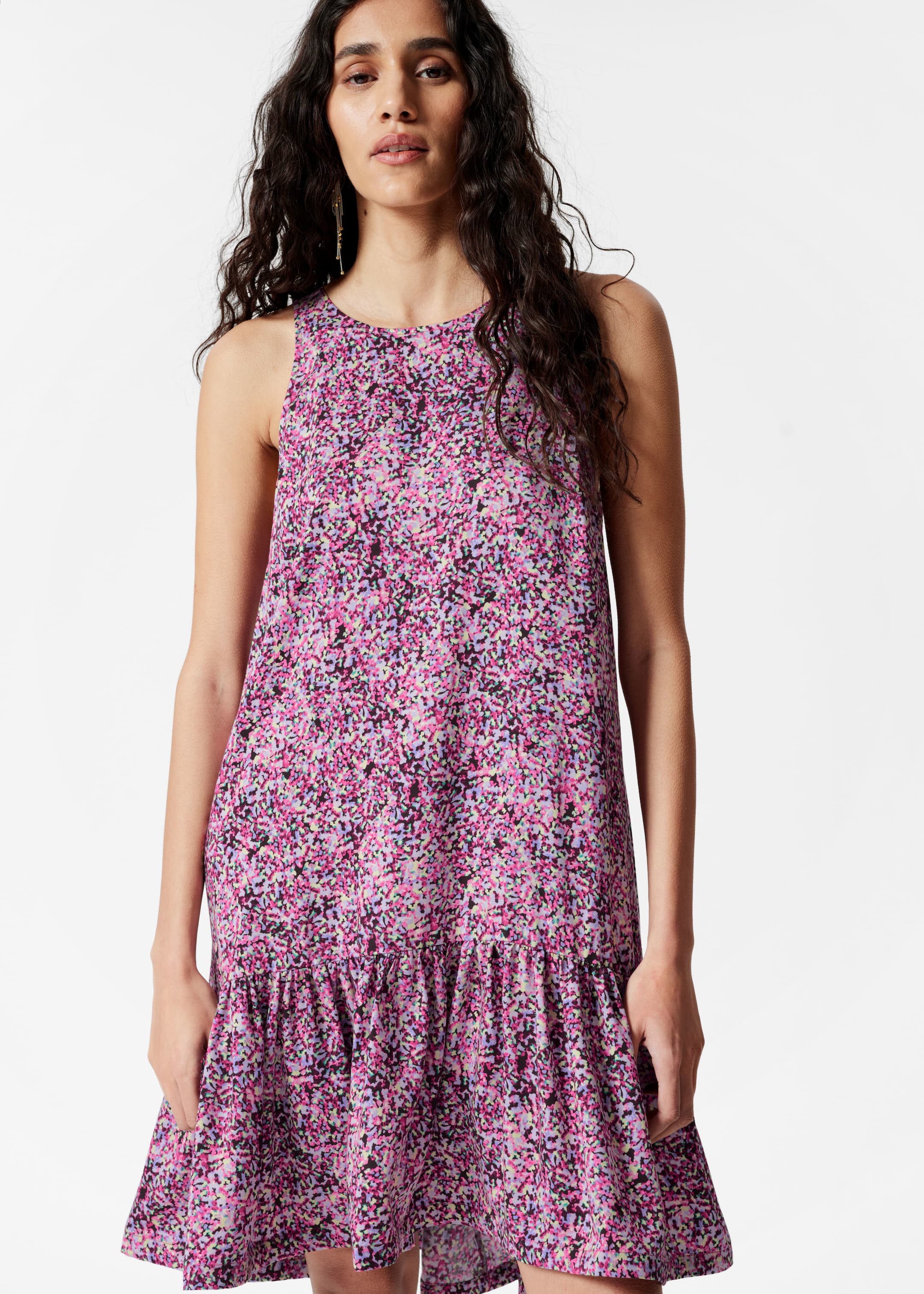 Visualizza immagine più grande: Mini abito con balza - Motivo rosa - DONNA | H&M IT 2