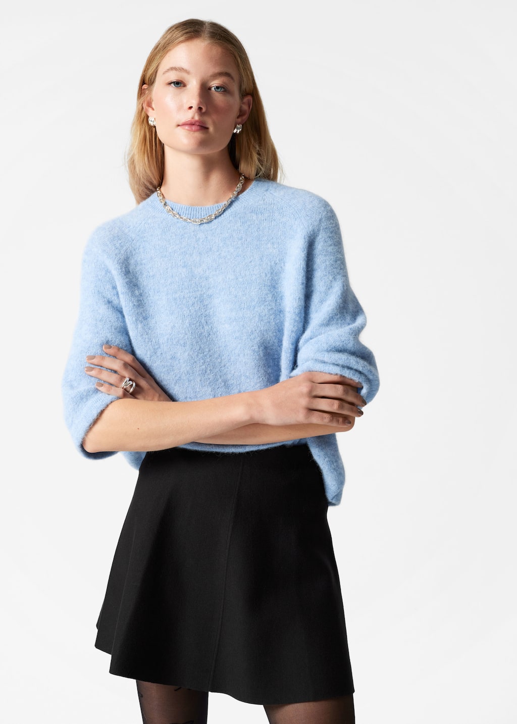 Image of Alpaca-Blend Knitted Top