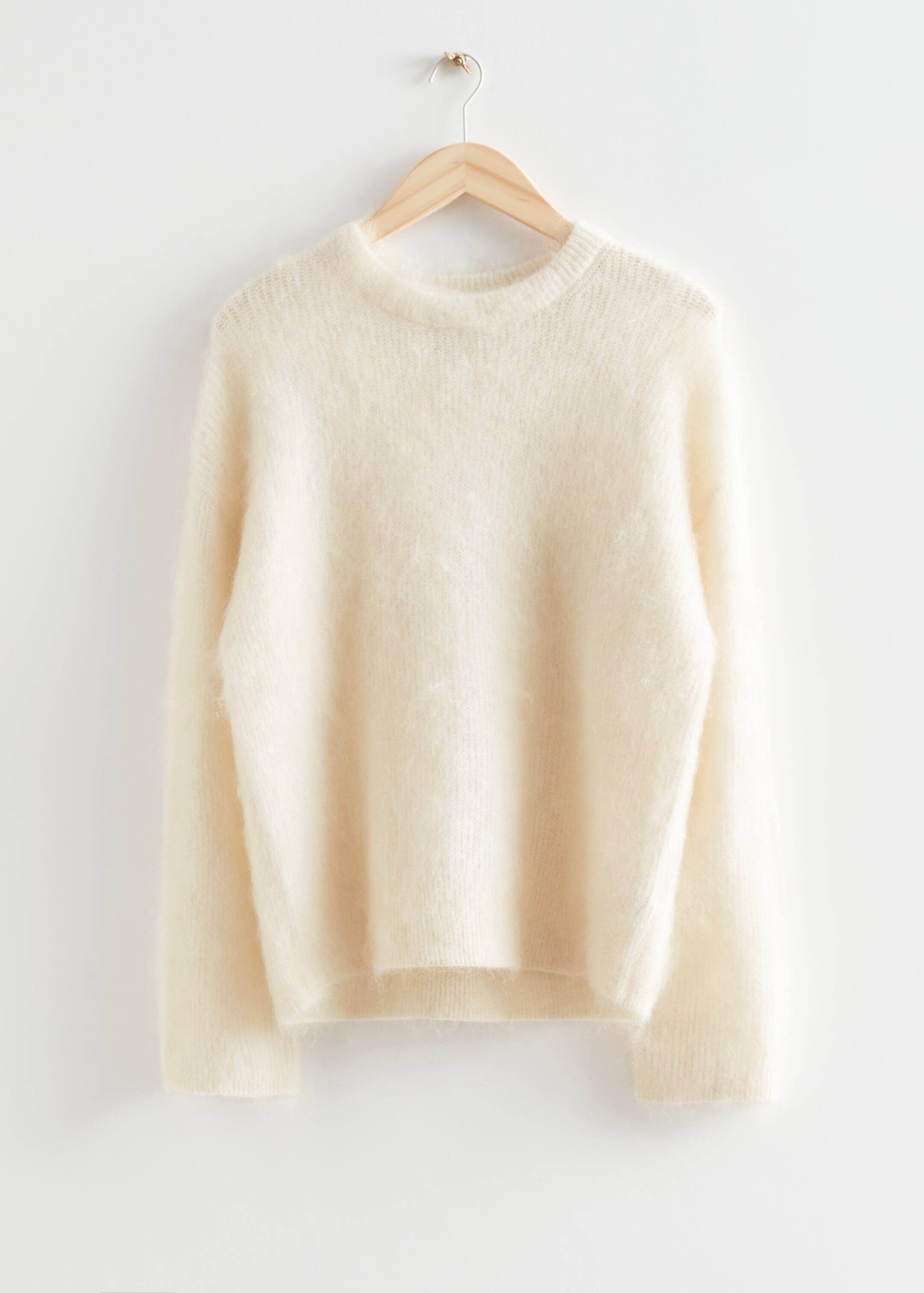 View larger image: Fuzzy Knit Jumper - Cream - Ladies | H&M GB 1