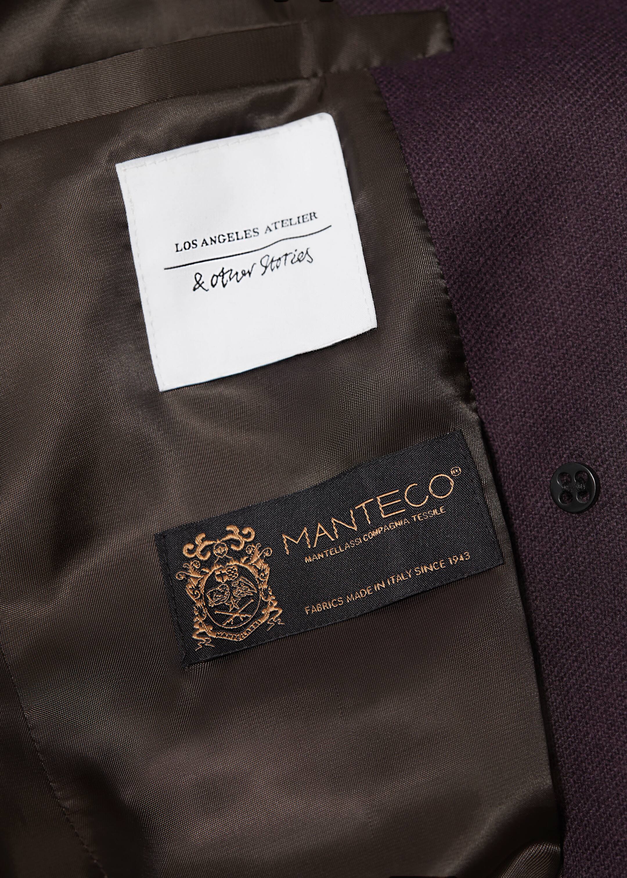 View larger image: Long Wool Coat - Dark Purple - Ladies | H&M GB 3