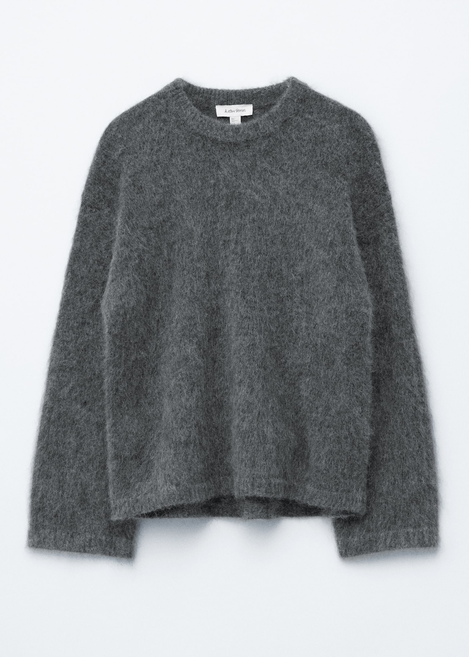 Camisola de mistura de mohair - Cinzento escuro/Azul escuro/Verde claro/Castanho escuro/Toupeira/Vermelho escuro/Beige