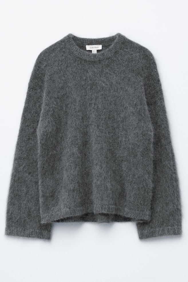Jersey en mezcla de mohair - Gris oscuro/Topo/Azul oscuro - 1