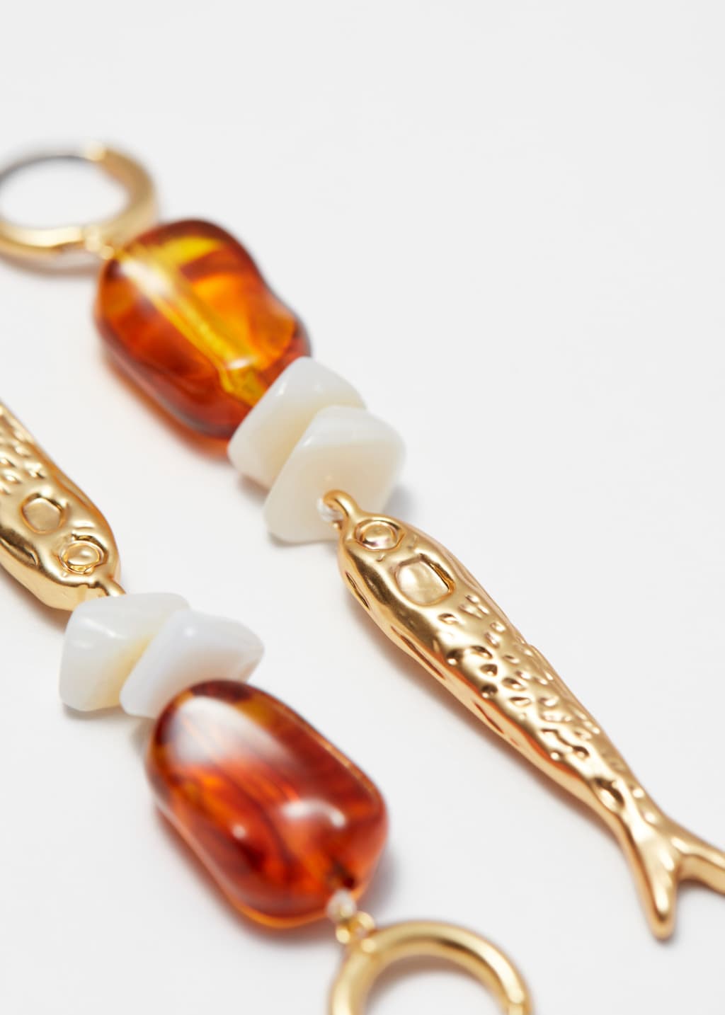 Image of Embellished Hoop Earrings