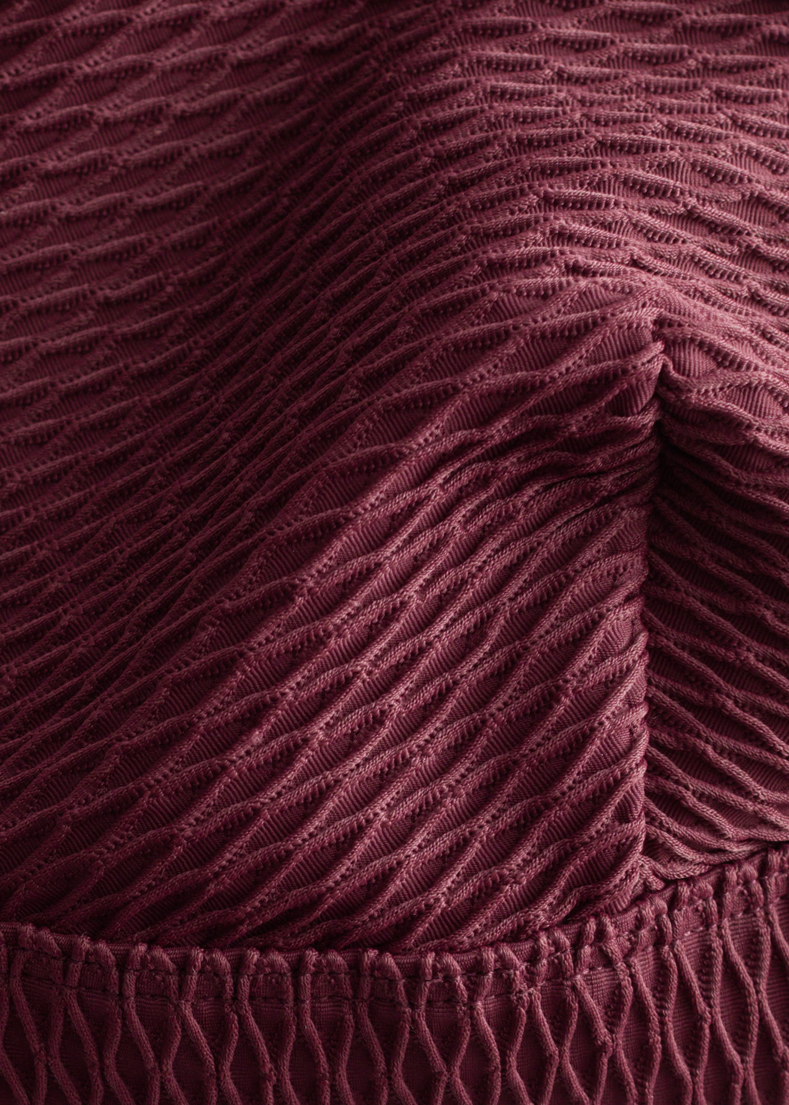 Image of Textured Triangle Bikini Top