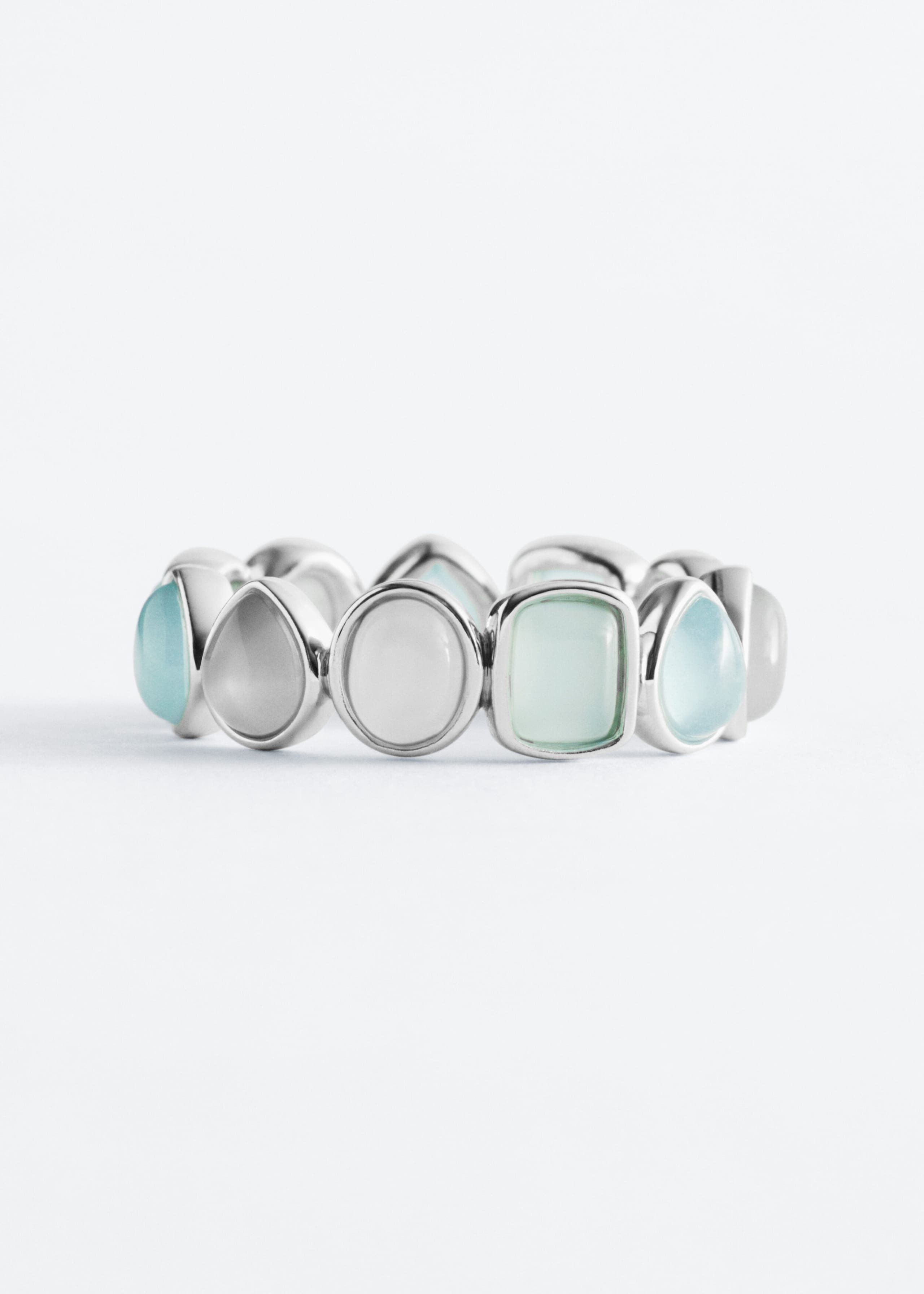 Image of Bague sculpturale à pierres