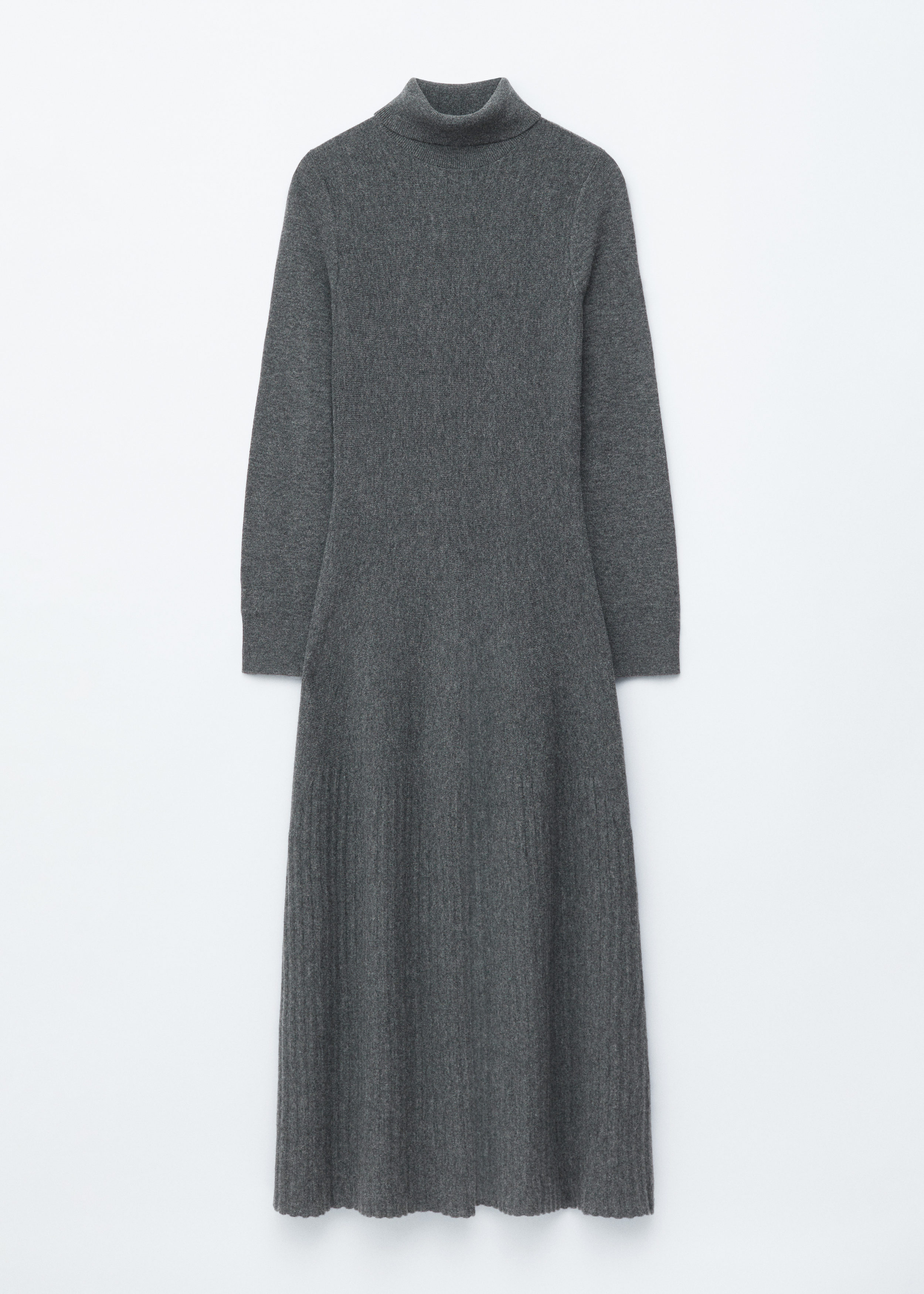 Merino Wool Turtleneck Maxi Dress - Dark Grey - & Other Stories US